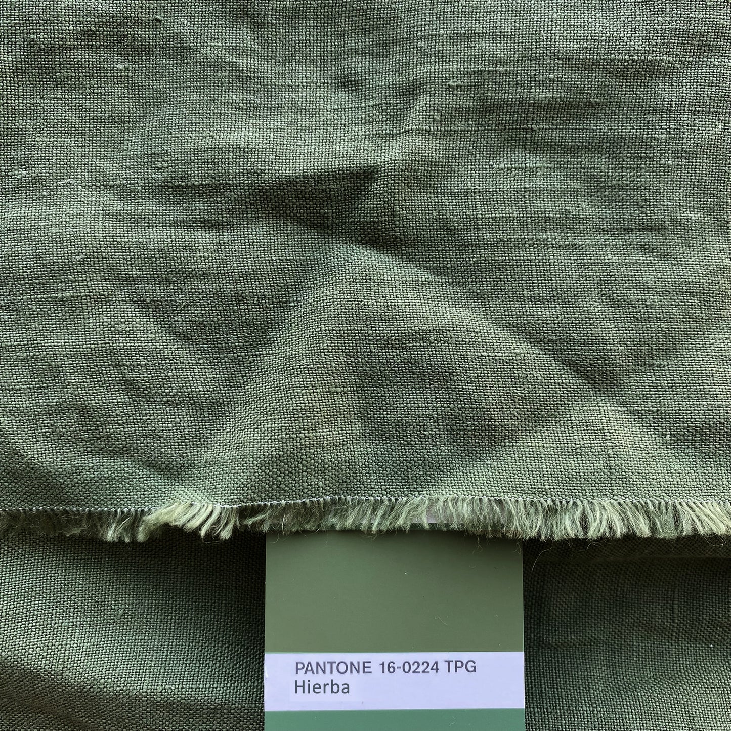 Funda de almohada lino verde HIERBA-170gr/m2