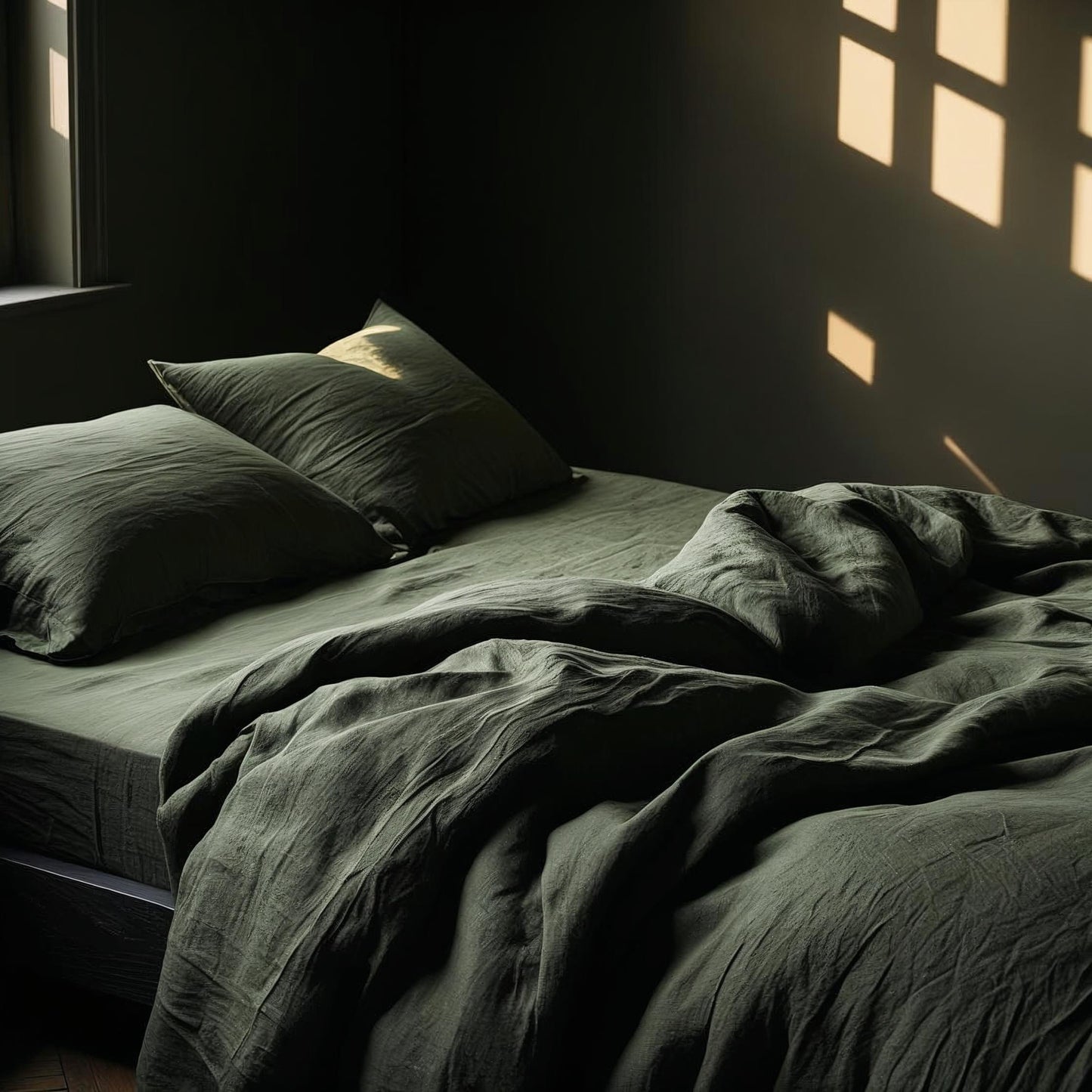 Juego completo lino CAPULET OLIVE-170gr/m2