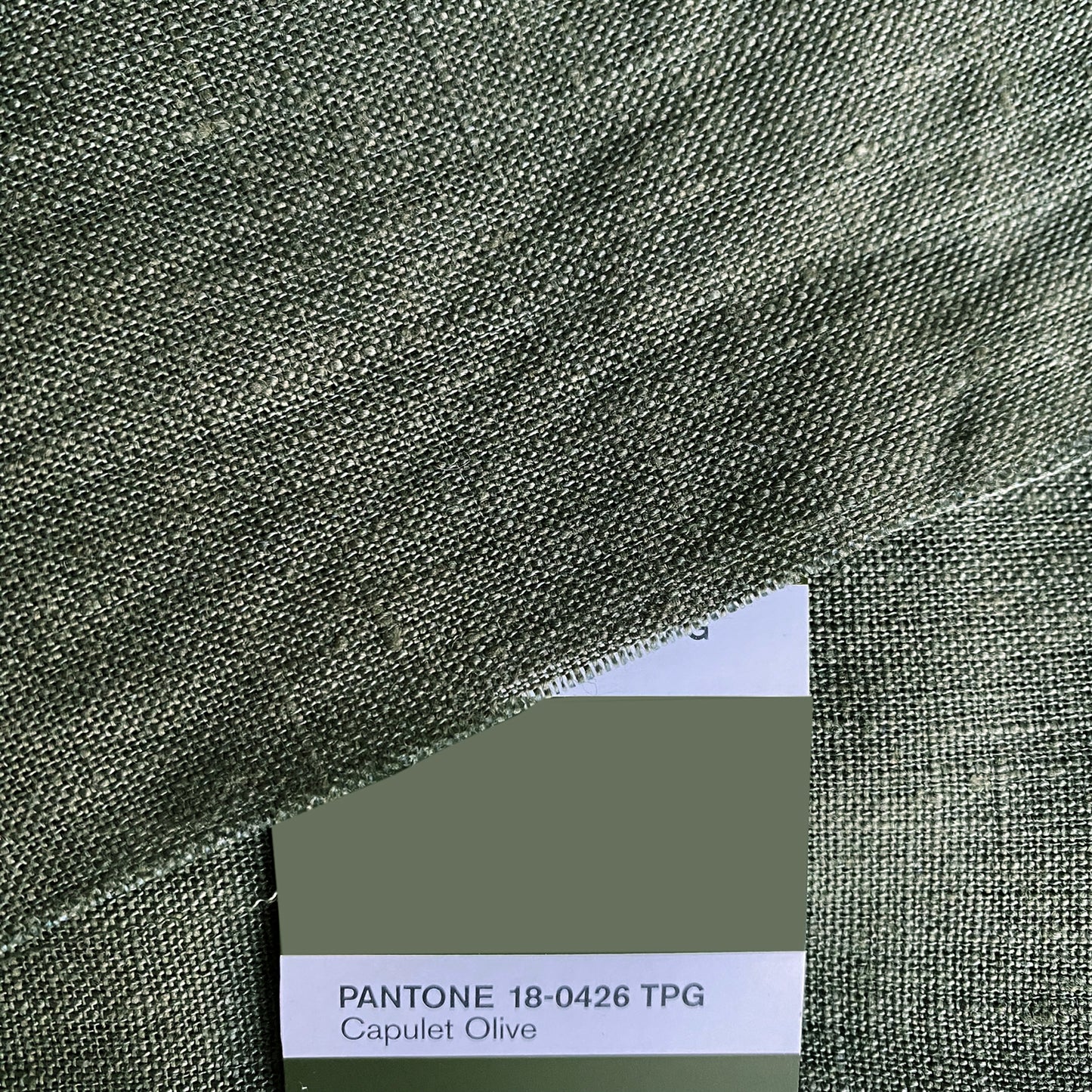 Juego de sábanas de lino CAPULET OLIVE-170gr/m2