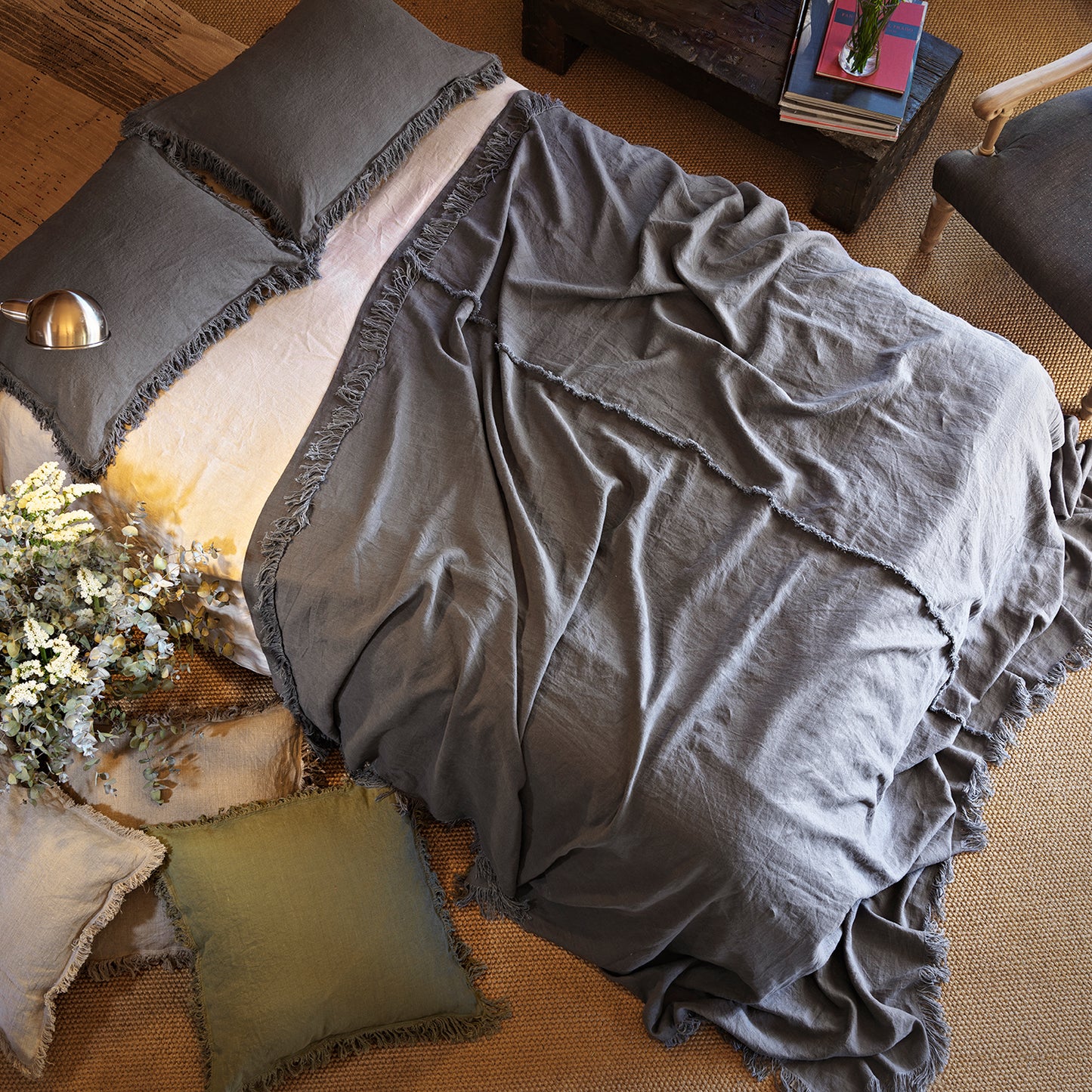 Colchas de lino lavado MARRAKECH