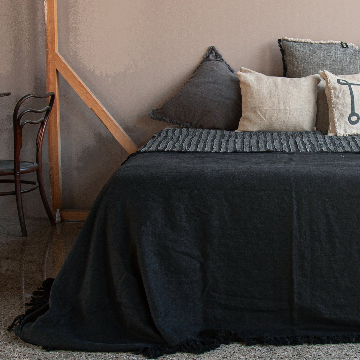 Colchas de lino lavado MARRAKECH