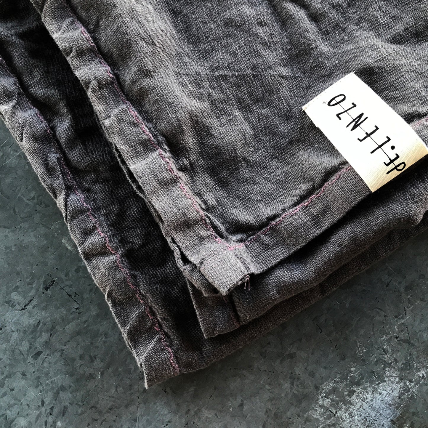 Caminos de mesa de lino MARRAKECH hilo de color