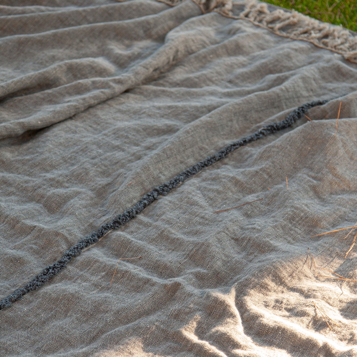 Colcha o Plaid Jaipur GRIS