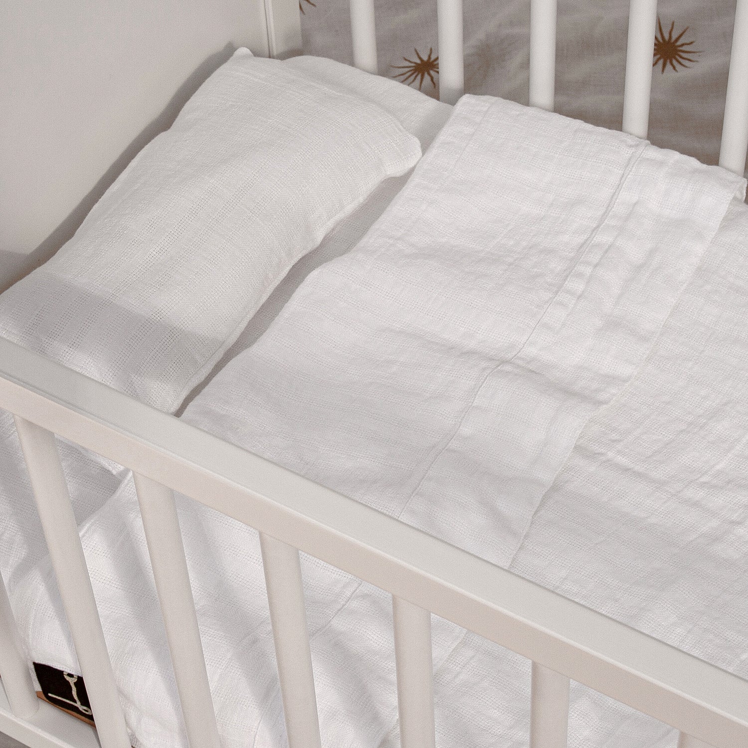 juego de sabanas mini cuna blanco para bebe