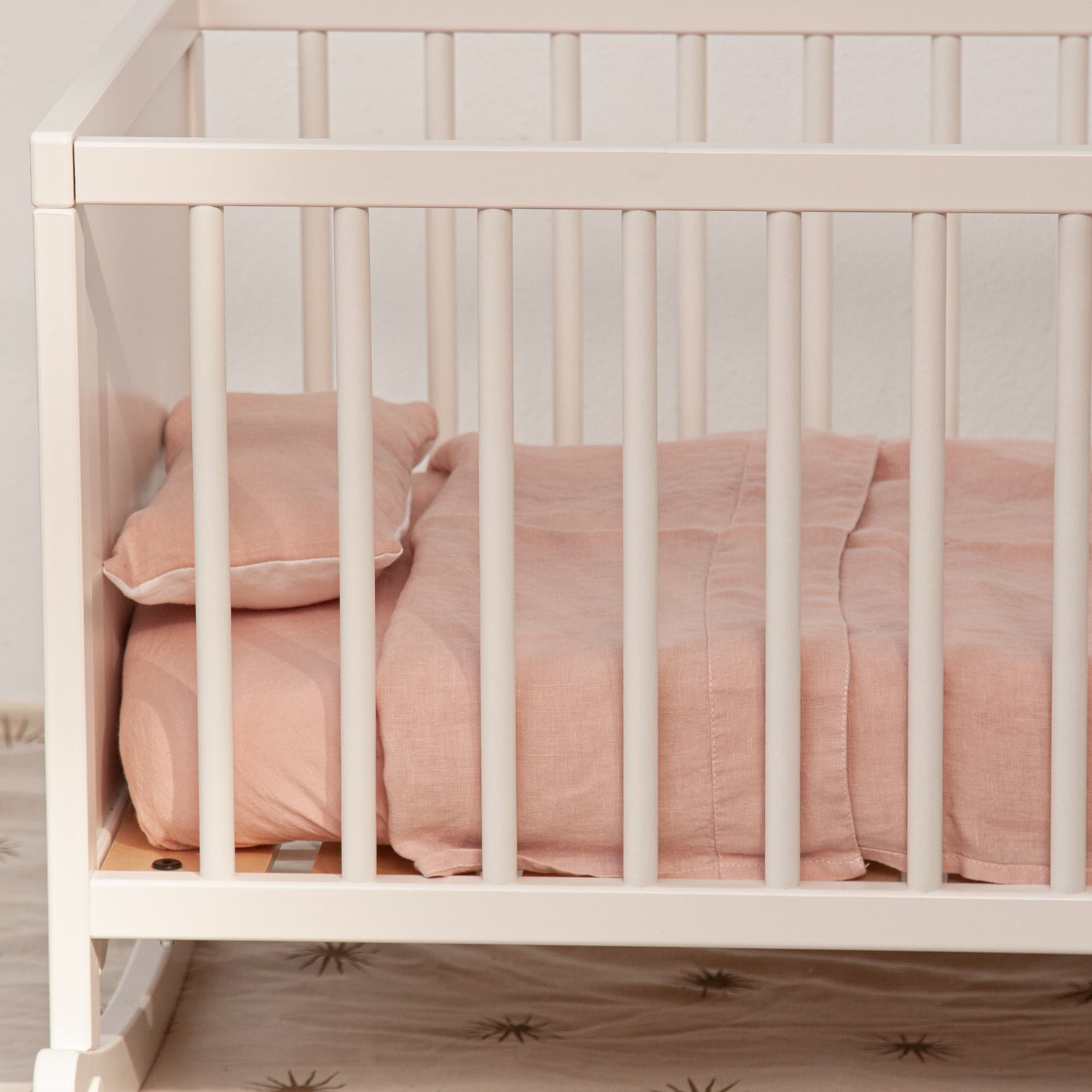 juego de sabanas mini cuna con almohada bicolor