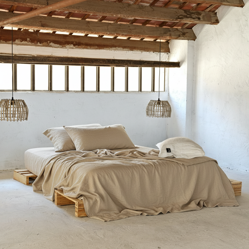 Juego de sábanas de lino SAFARI-180gr/m2