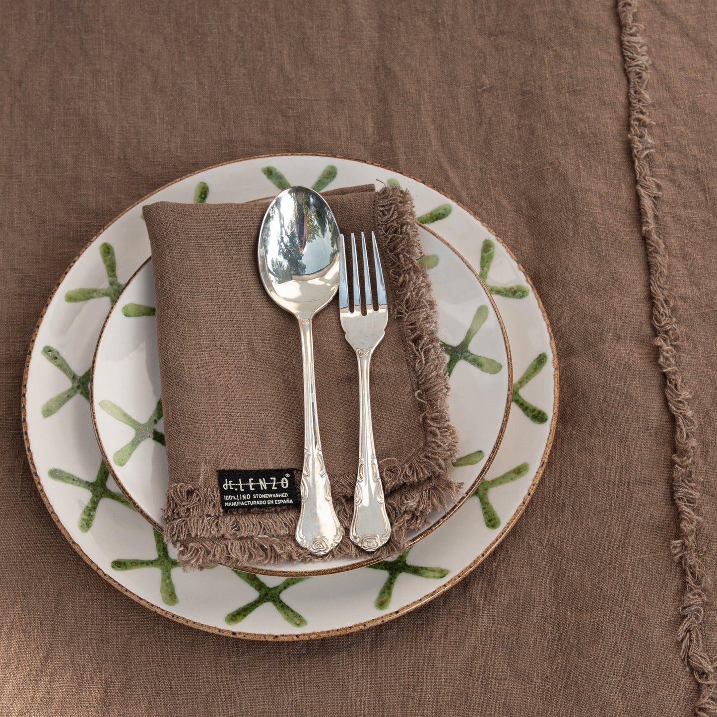 Servilletas colección Marrakech de lino de color Terracota.