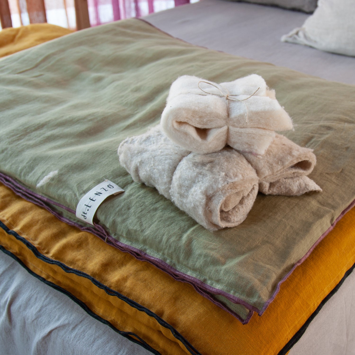 detalle del relleno del pie de cama