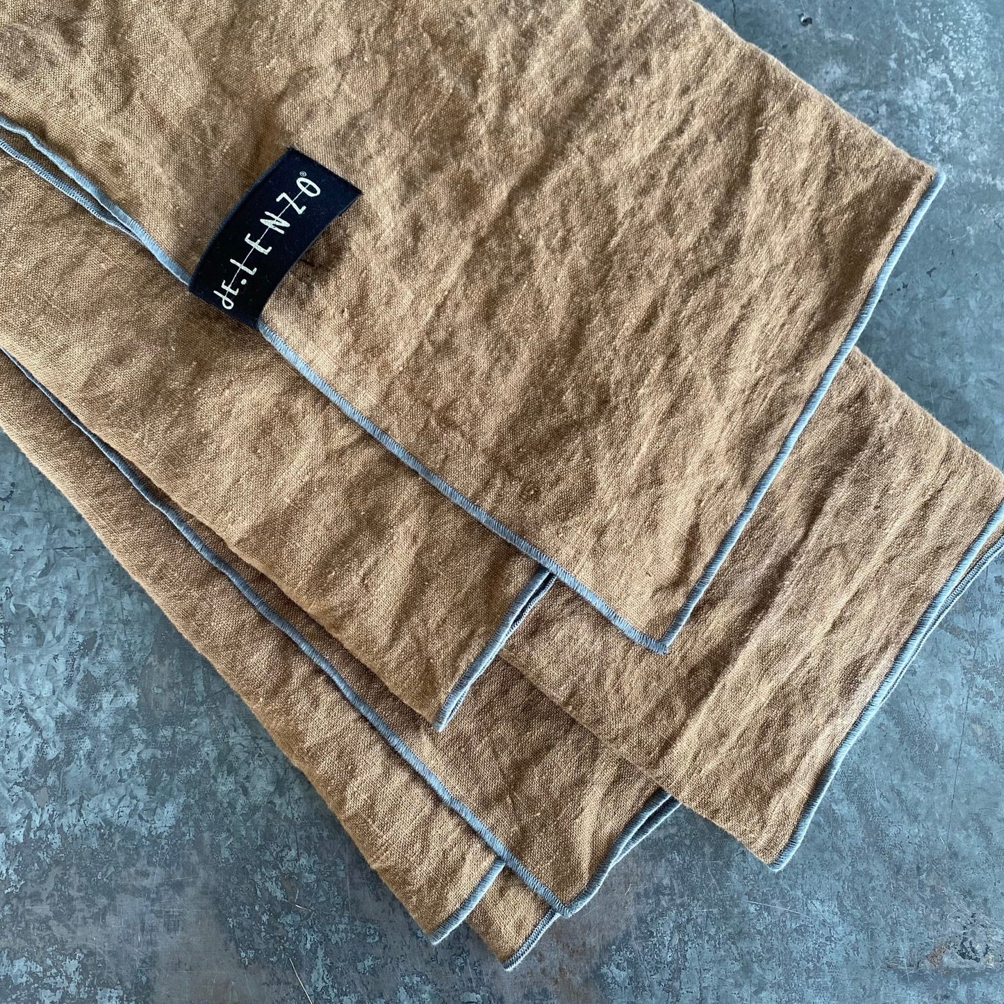 Colcha y Plaid de lino lavado CLÁSICO TERRACOTA