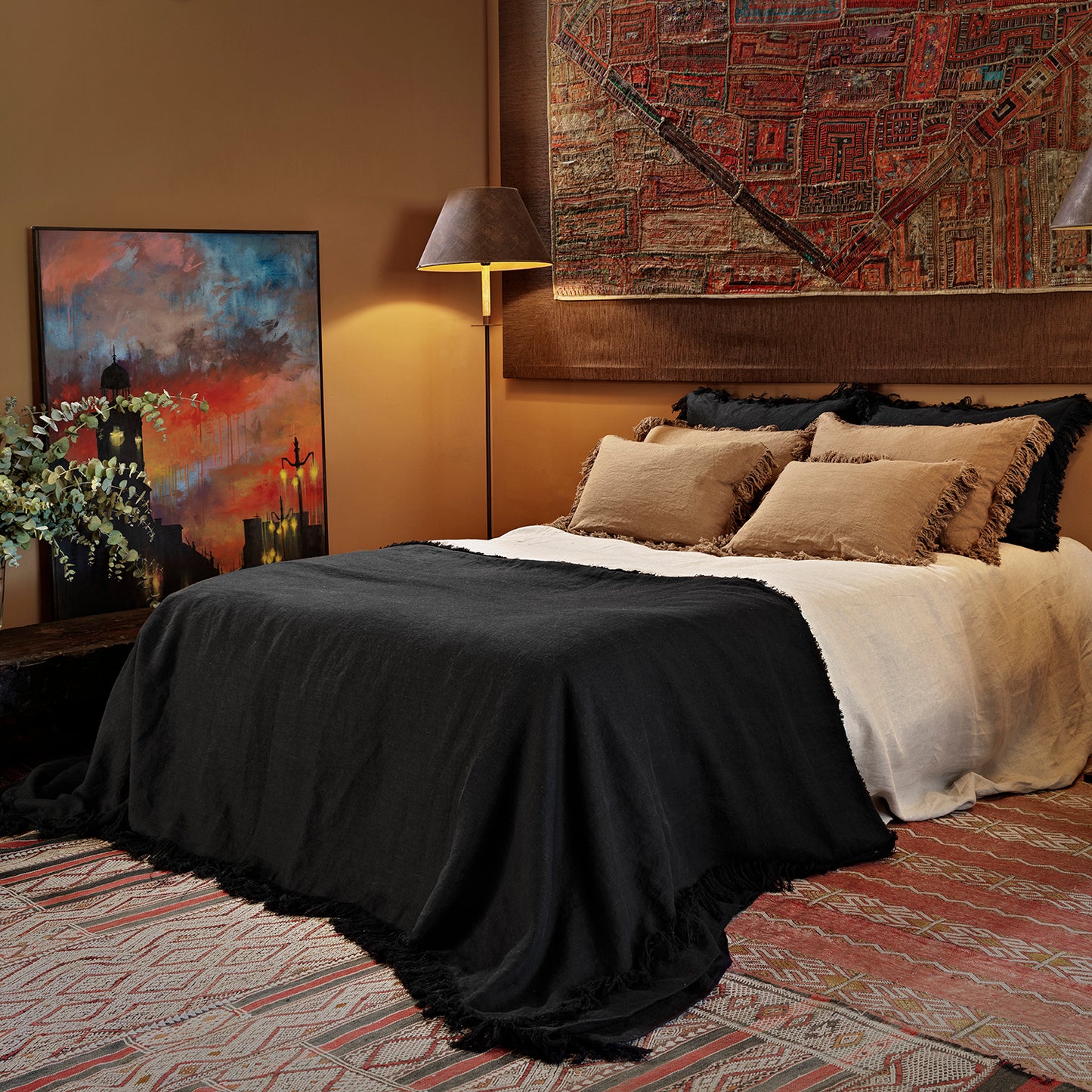 Colchas de lino lavado MARRAKECH