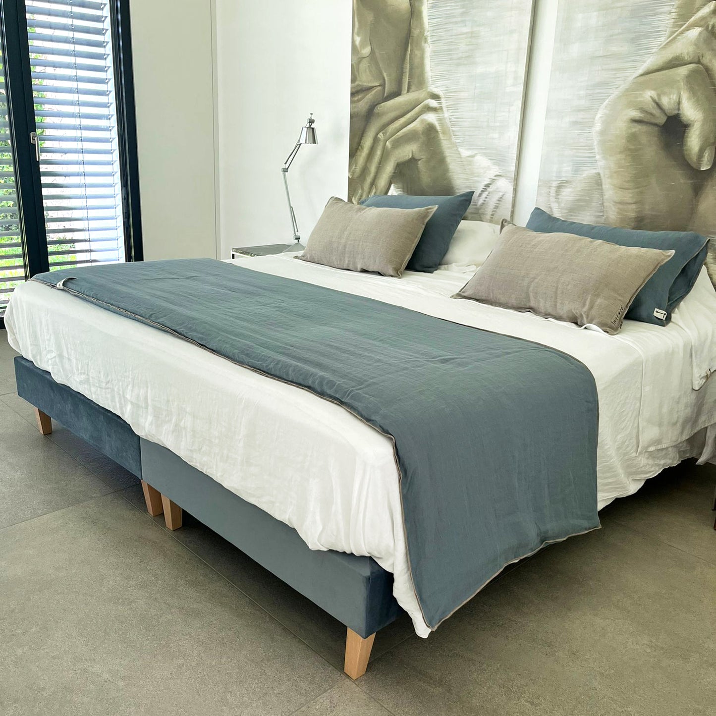 Edredón pie de cama guata de LINO