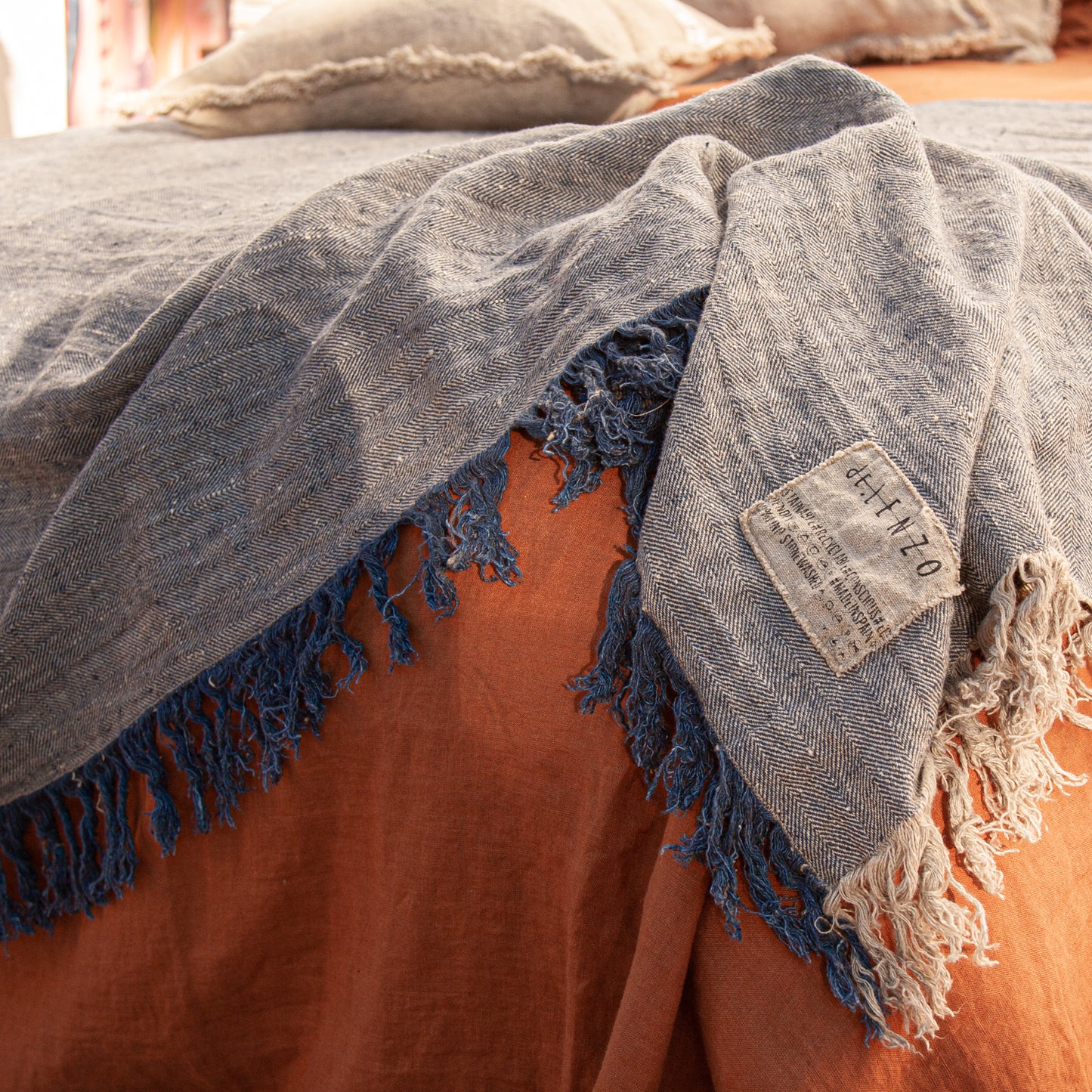 Colchas de lino lavado JAIPUR