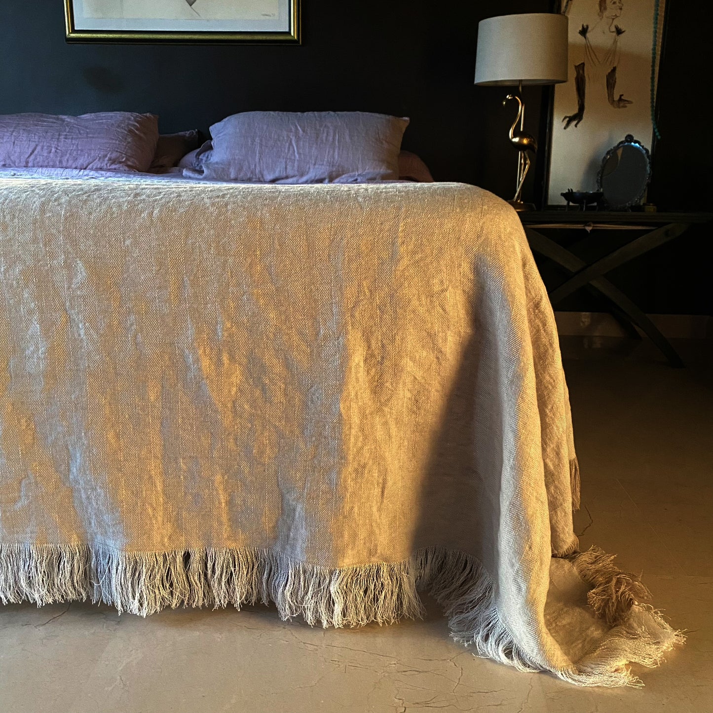 Plaid 100% lino alta resistencia