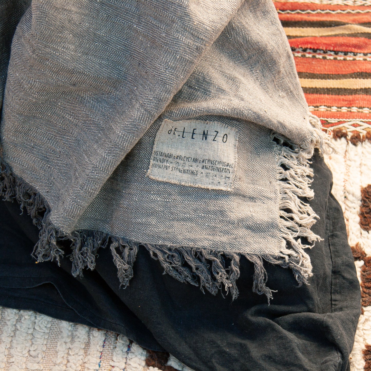 Colchas de lino lavado JAIPUR