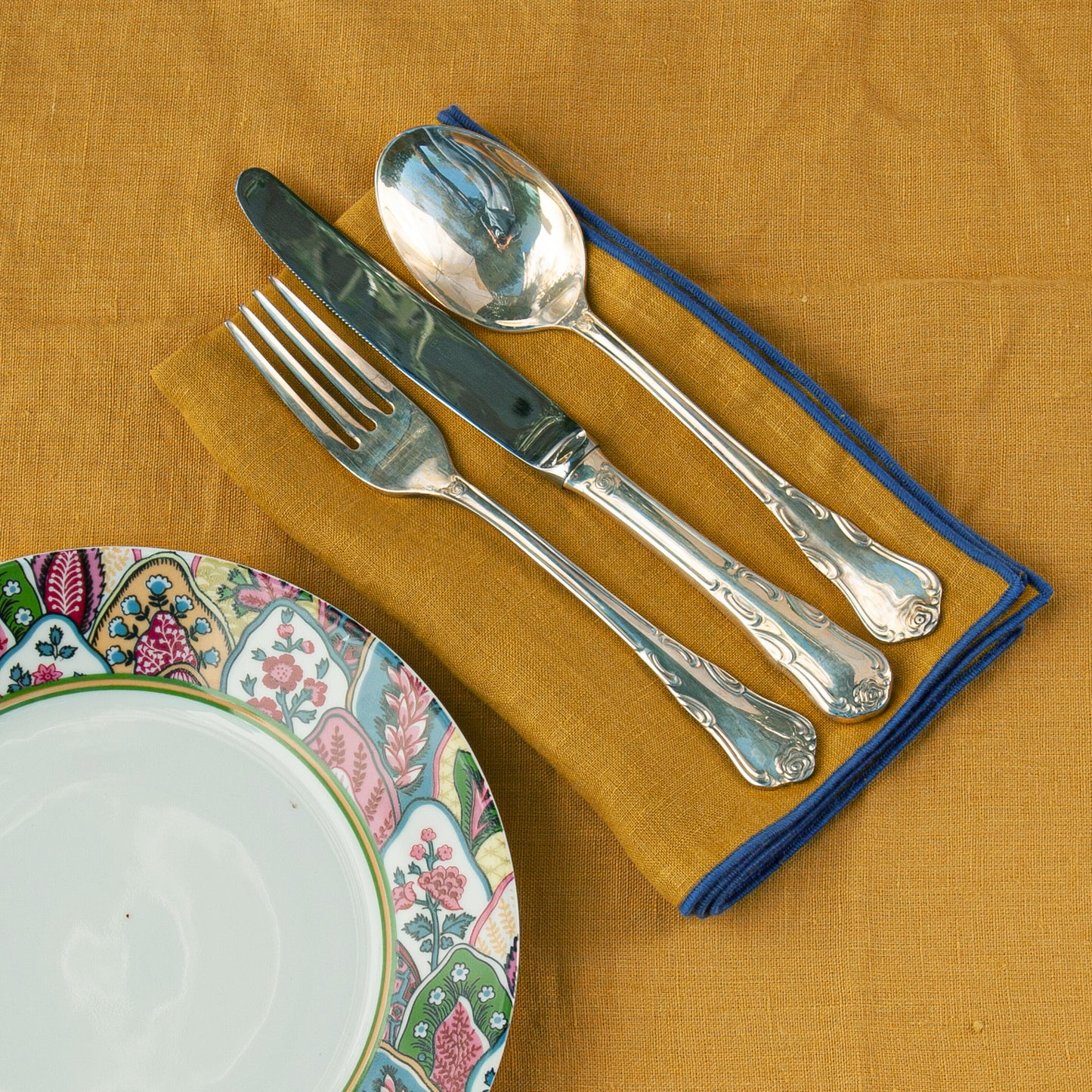 Servilletas de lino con repulgo