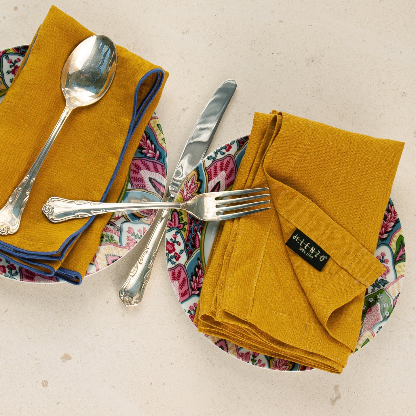 Mantel de lino MOSTAZA