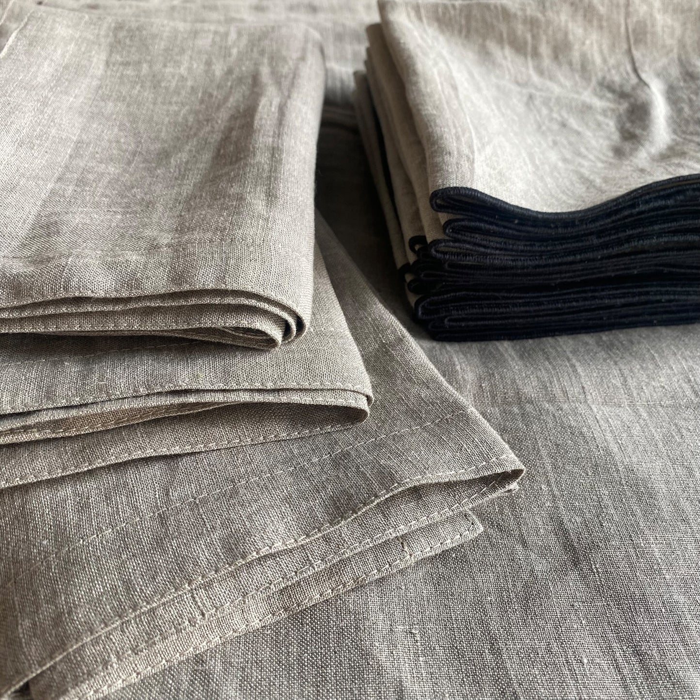 Mantel lino lavado CLÁSICO NATURAL