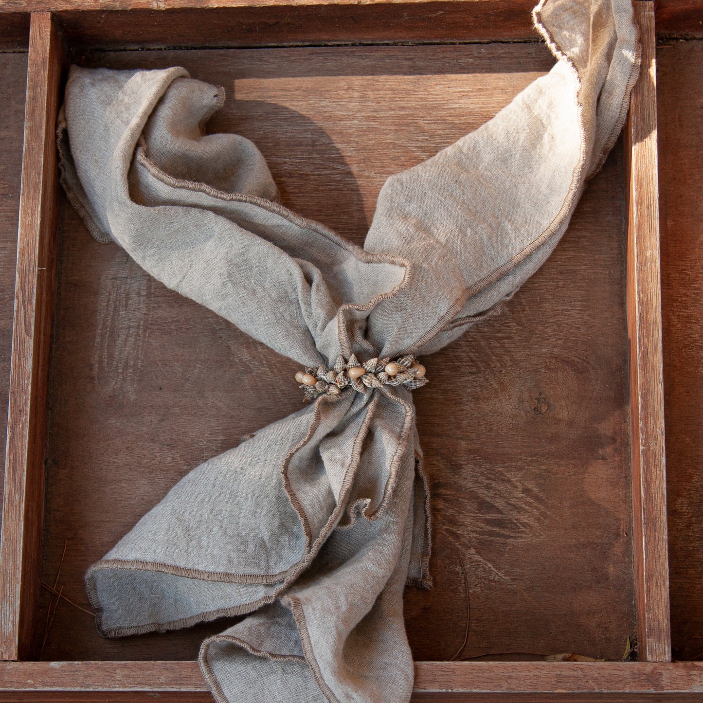 Servilletas de lino con repulgo