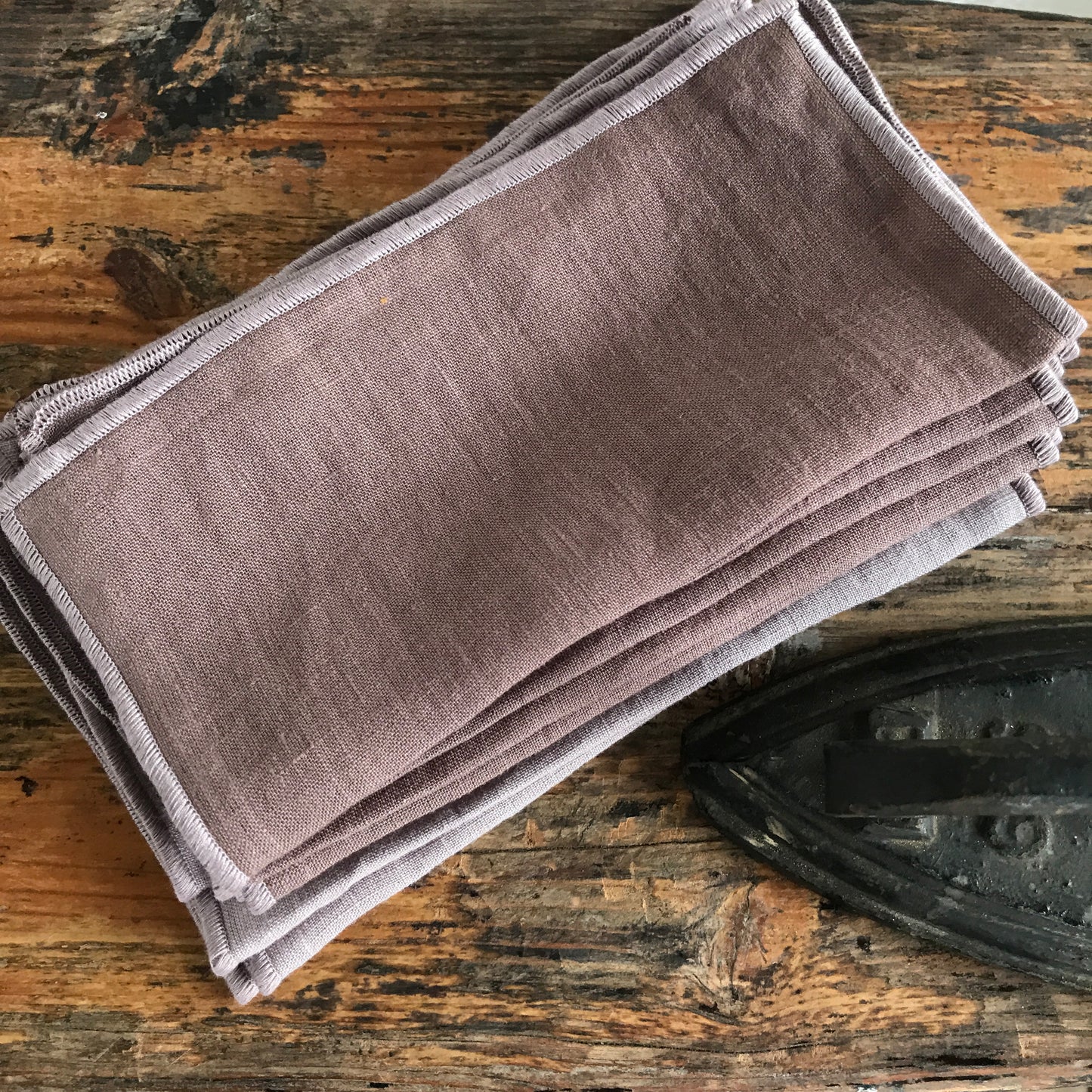 Mantel de lino BERENJENA