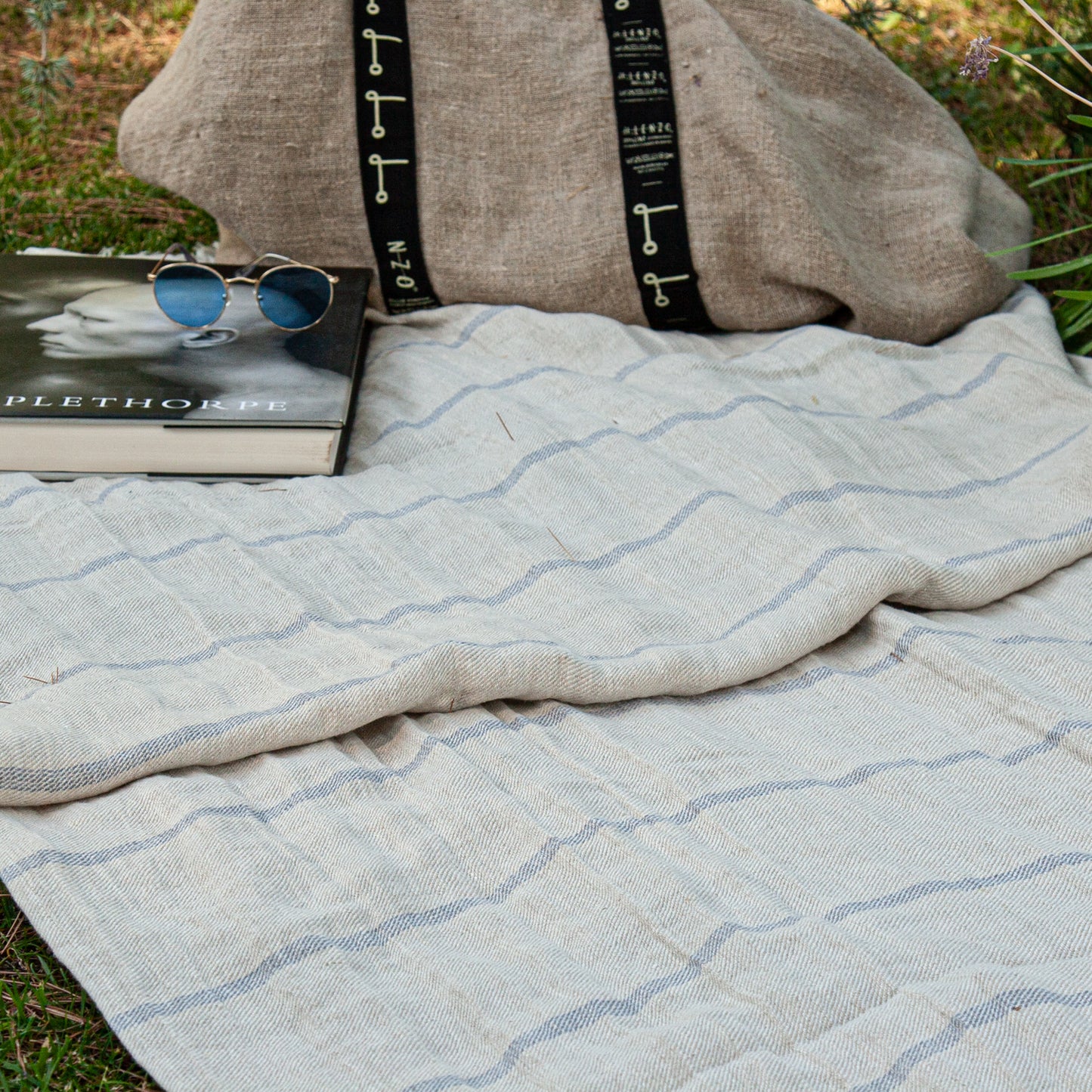 Toallas plaid de lino