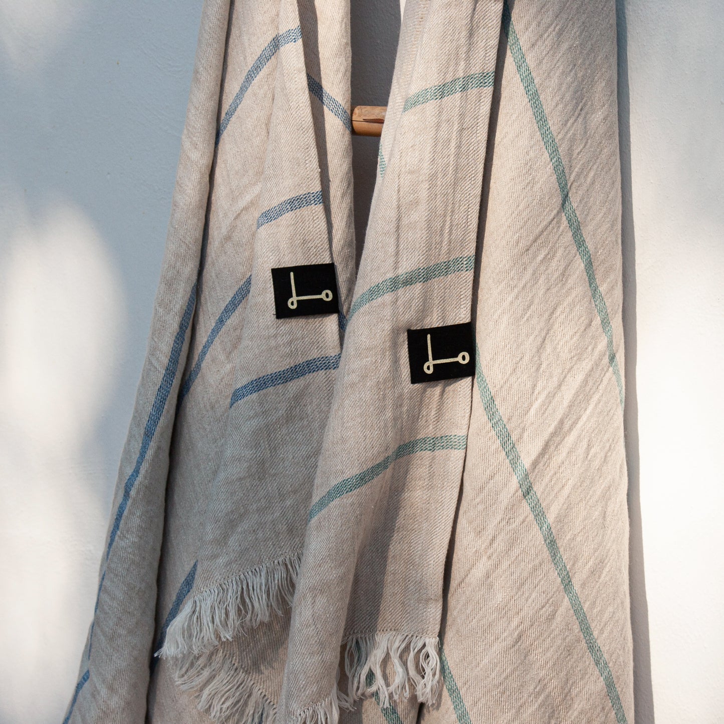 Toallas plaid de lino