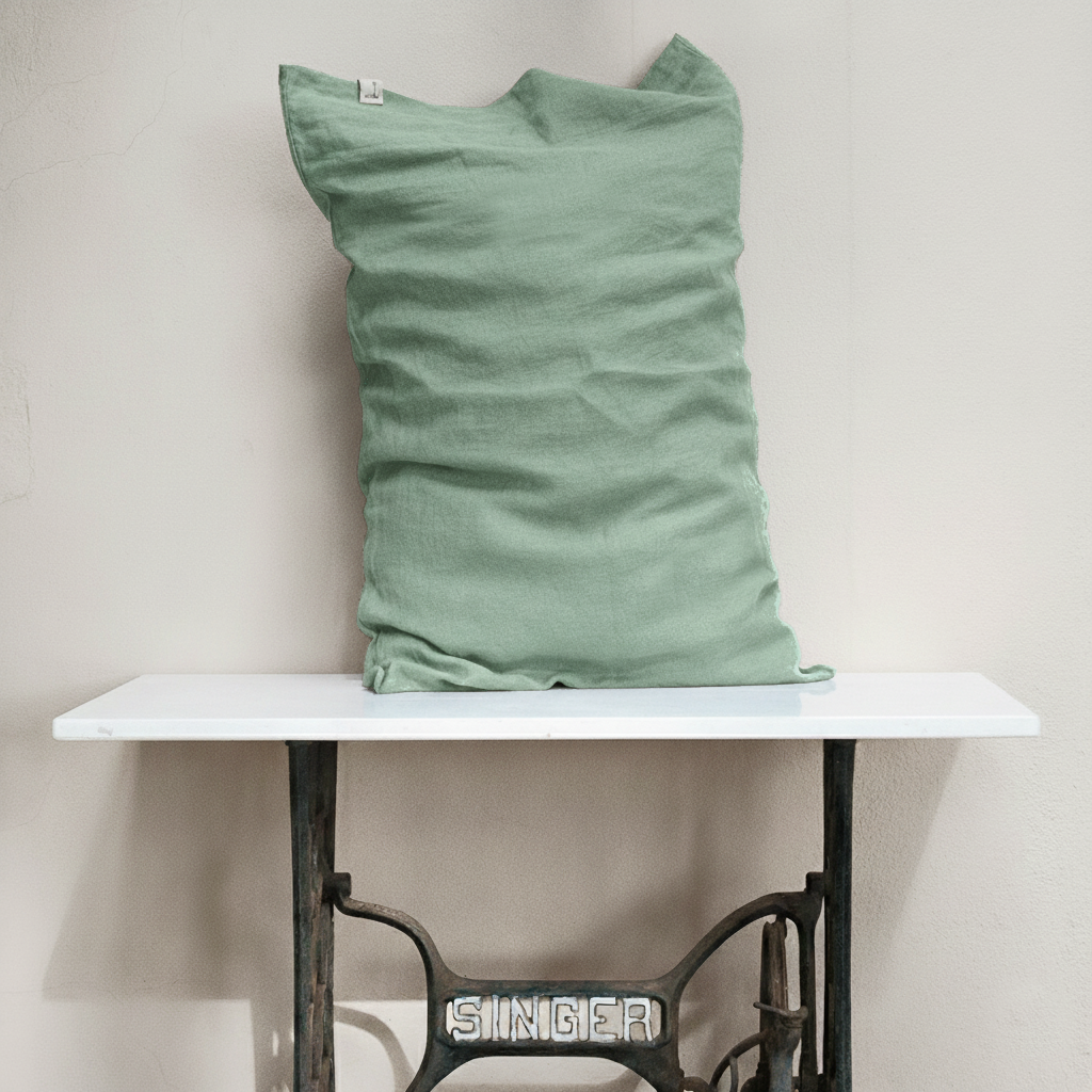 Funda de almohada lino JADE-170gr/m2