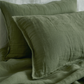 Funda de almohada lino verde HIERBA-170gr/m2