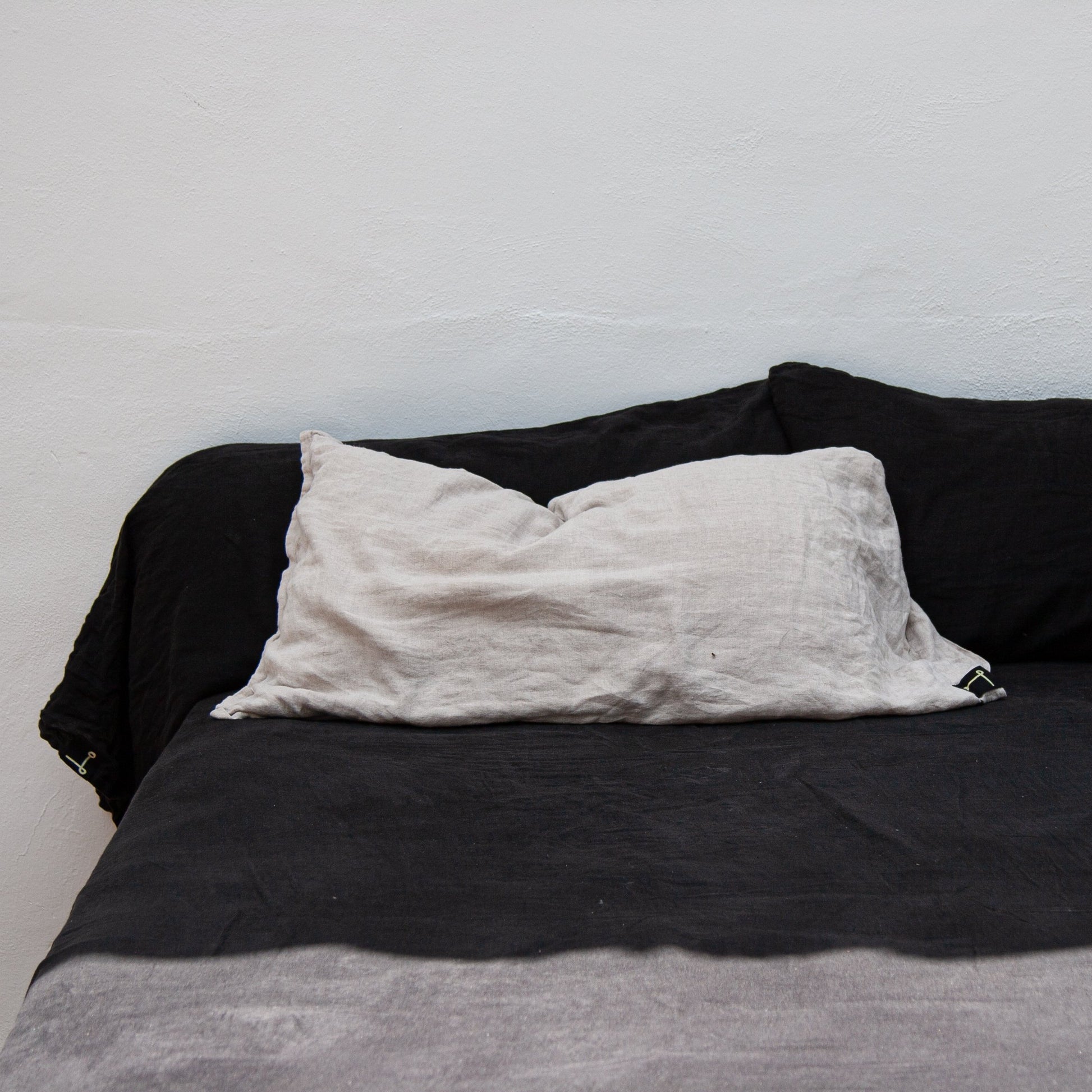 Funda de almohada de lino NATURAL - dE.LENZO 