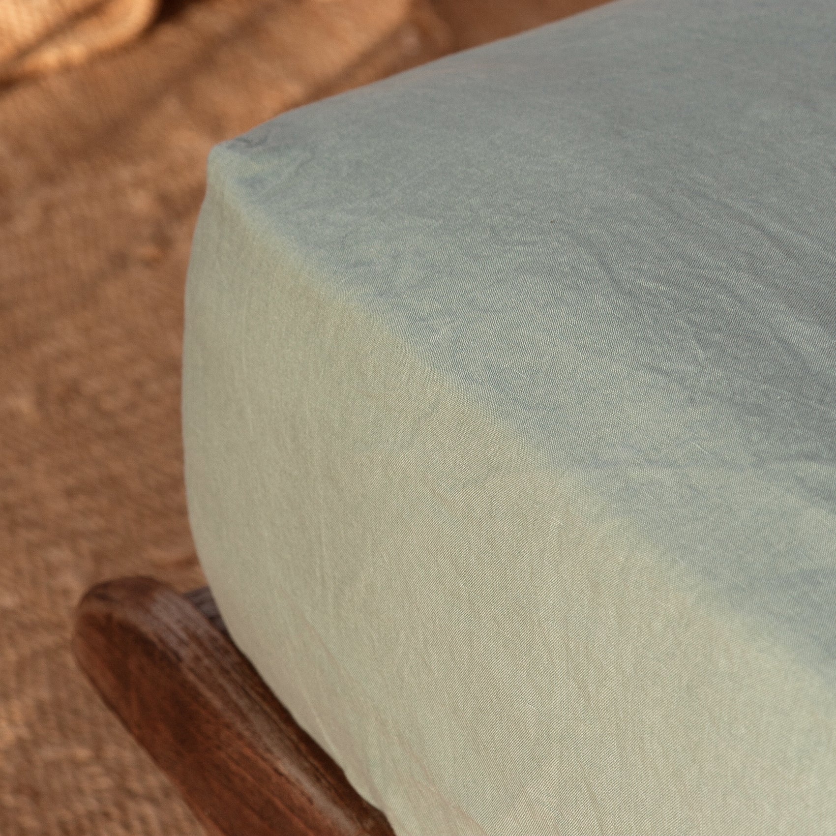 Sábana bajera verde LAUREL-170gr/m2