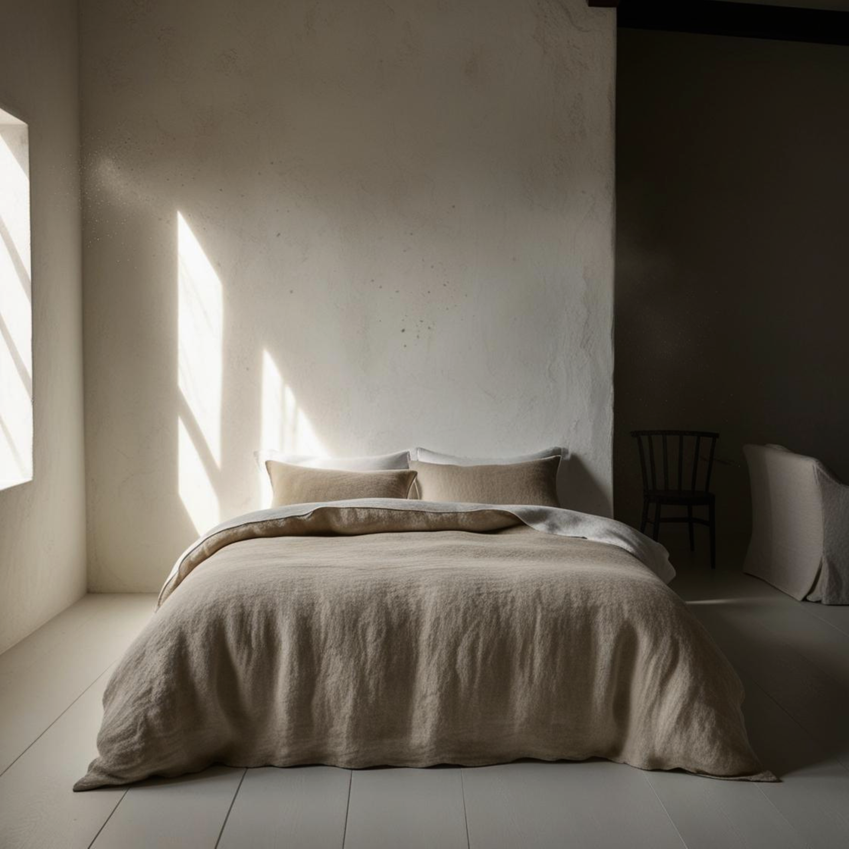 Juego completo lino reversible SAFARI & BLANCO-170gr/m2