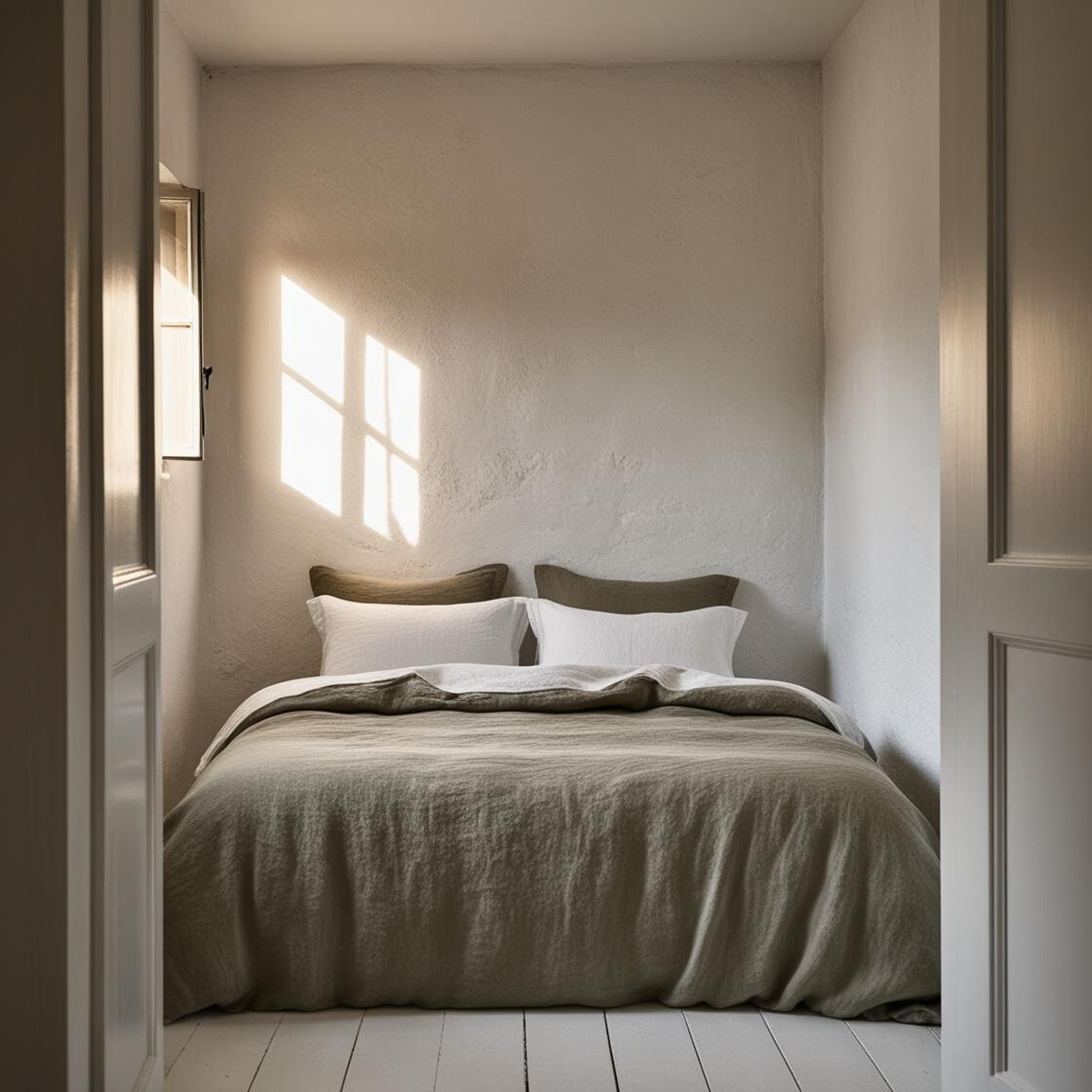 Juego completo lino reversible PIEDRA & BLANCO-170gr/m2