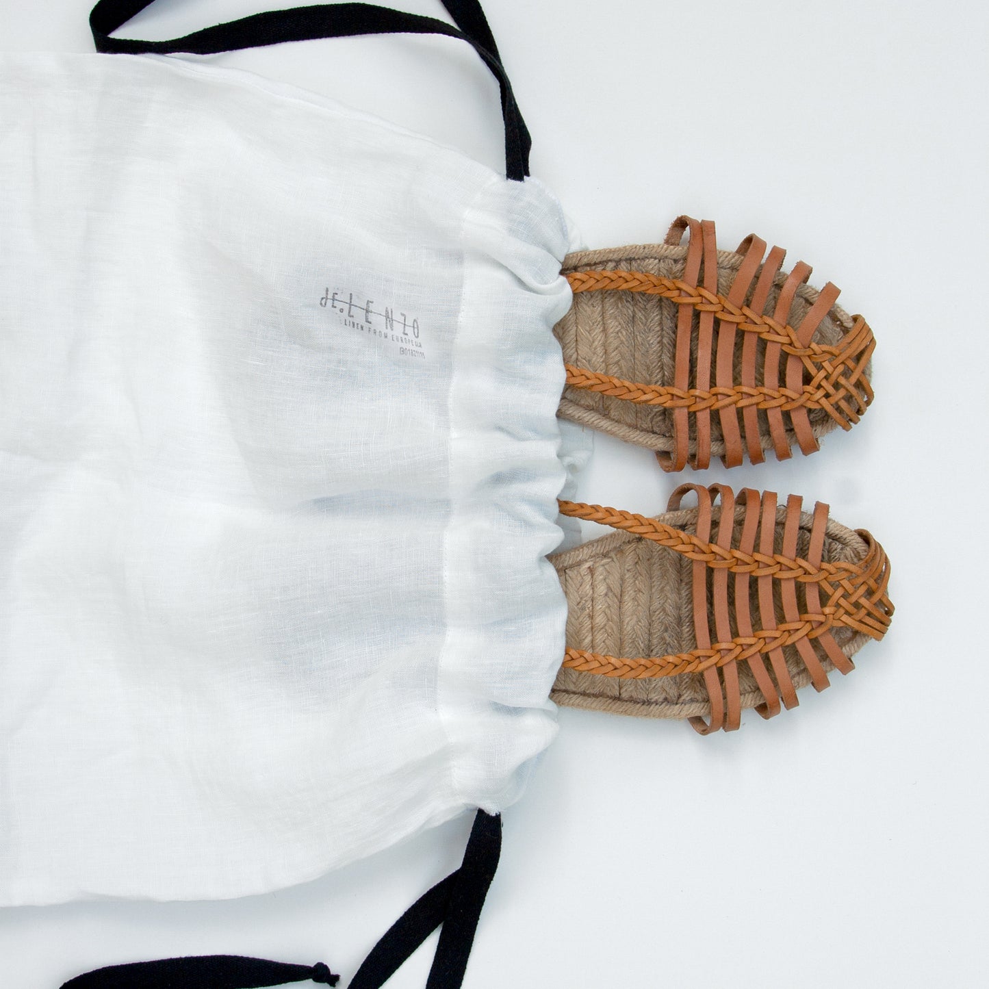 Bolsitas multiusos de lino blanco