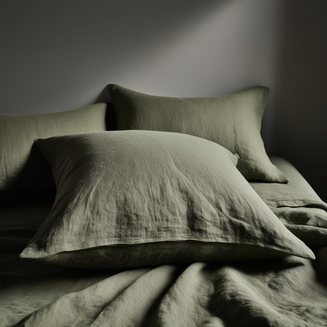 Fundas de almohada linos OLIVO-170gr/m2+190gr/m2