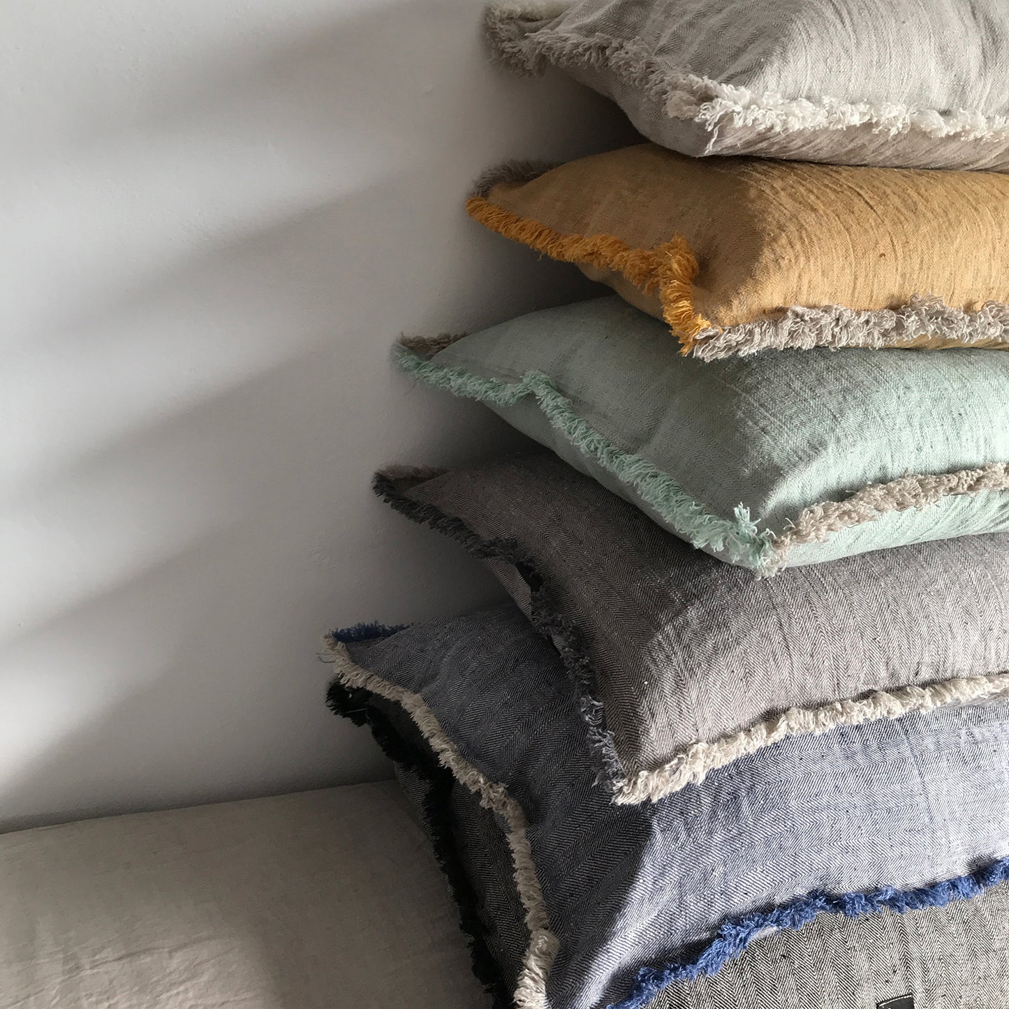 Funda de cojín de lino Jaipur 70x70cm