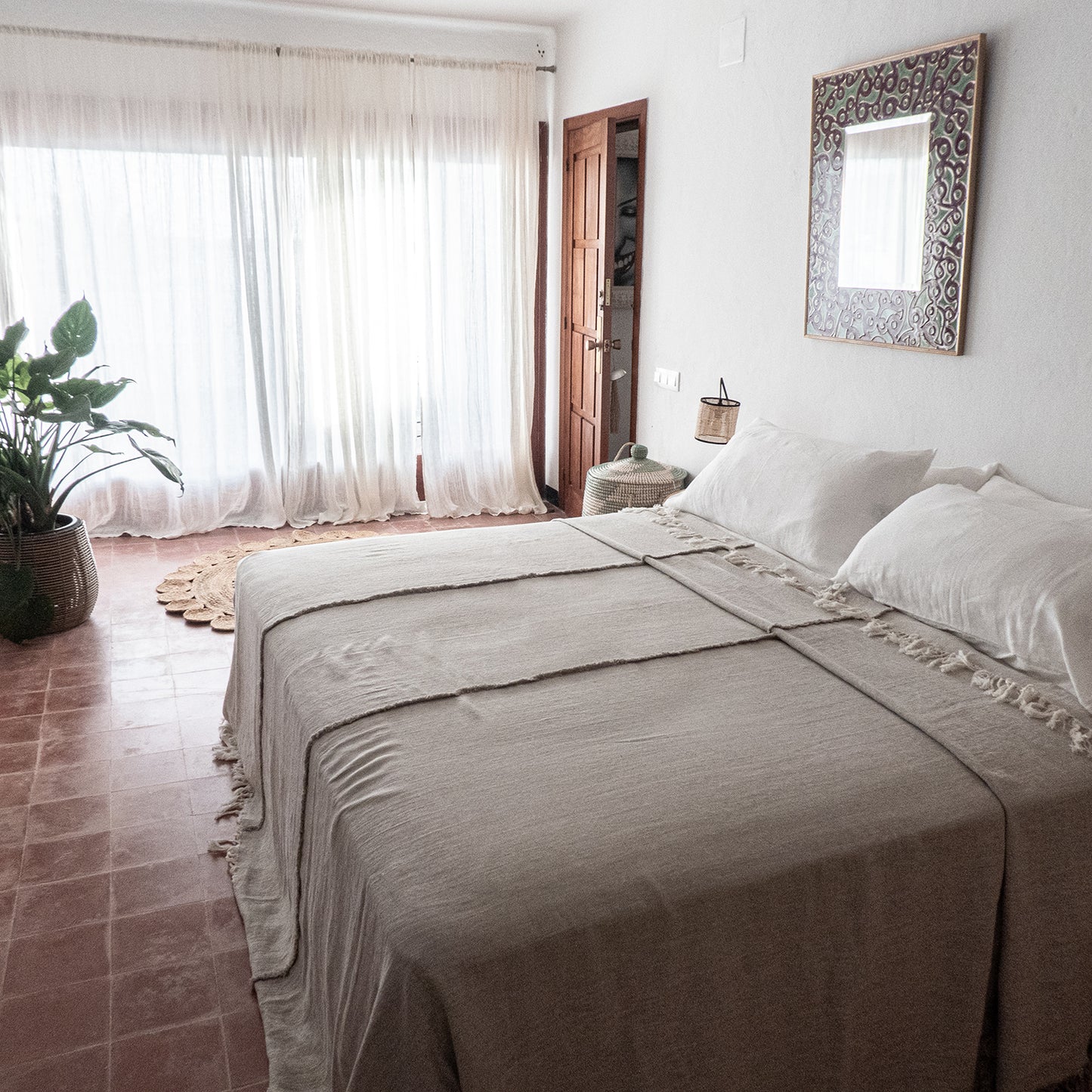 Colchas de lino lavado JAIPUR