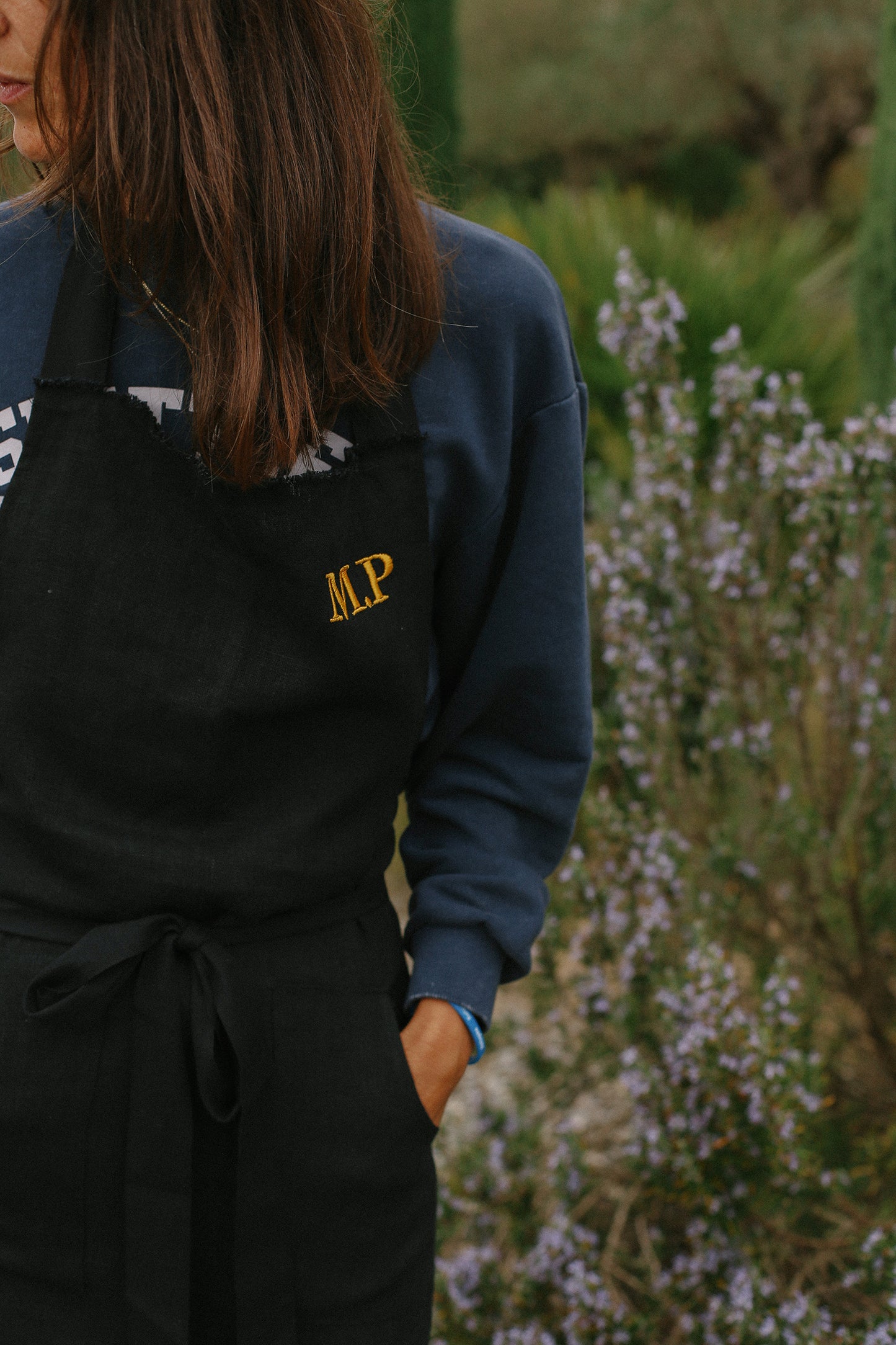 Delantal lino RÚSTICO 350gr/m2