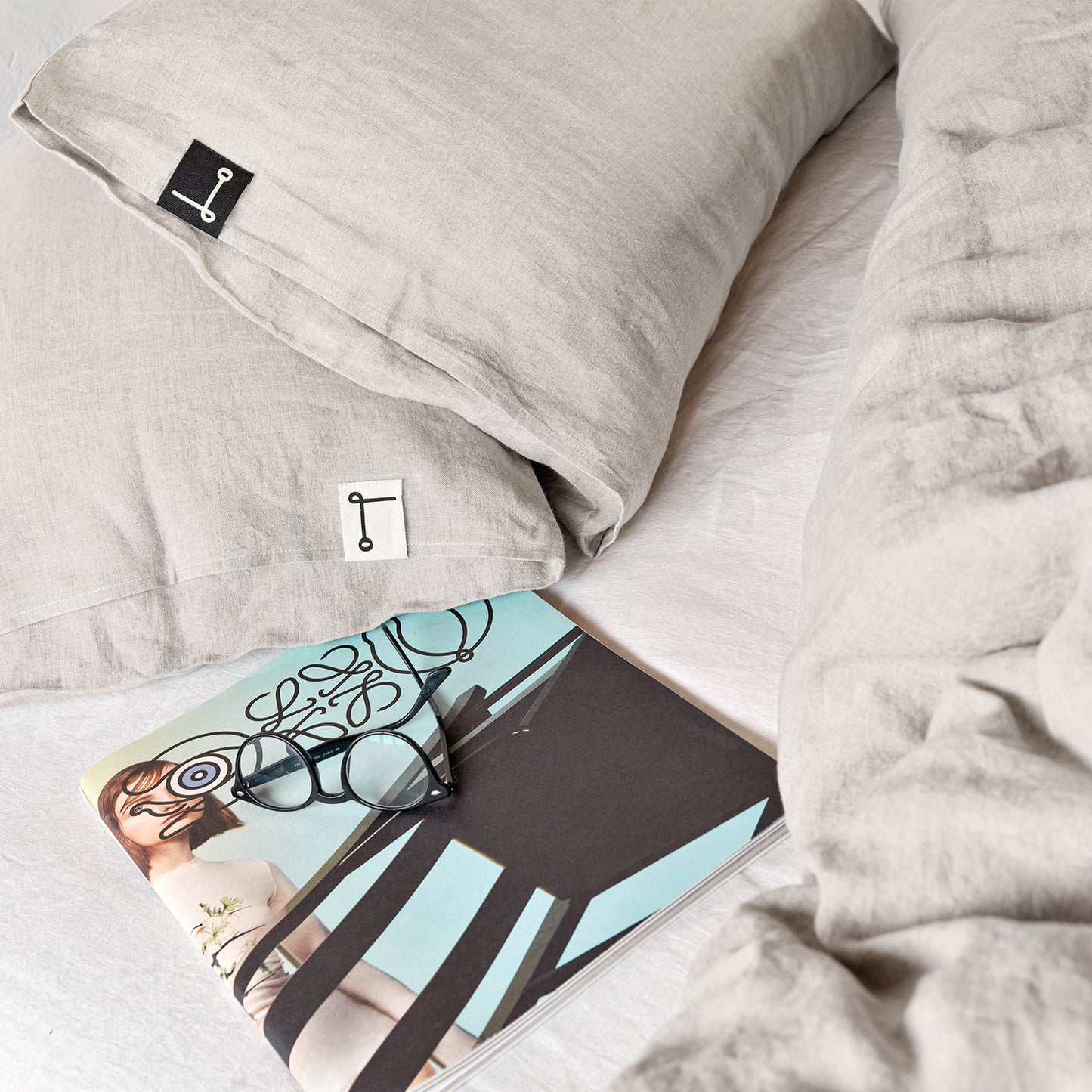 Juego de sábanas de lino PIEDRA-170gr/m2