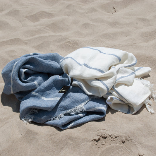 Twin toallas de lino NIKI - dE.LENZO 