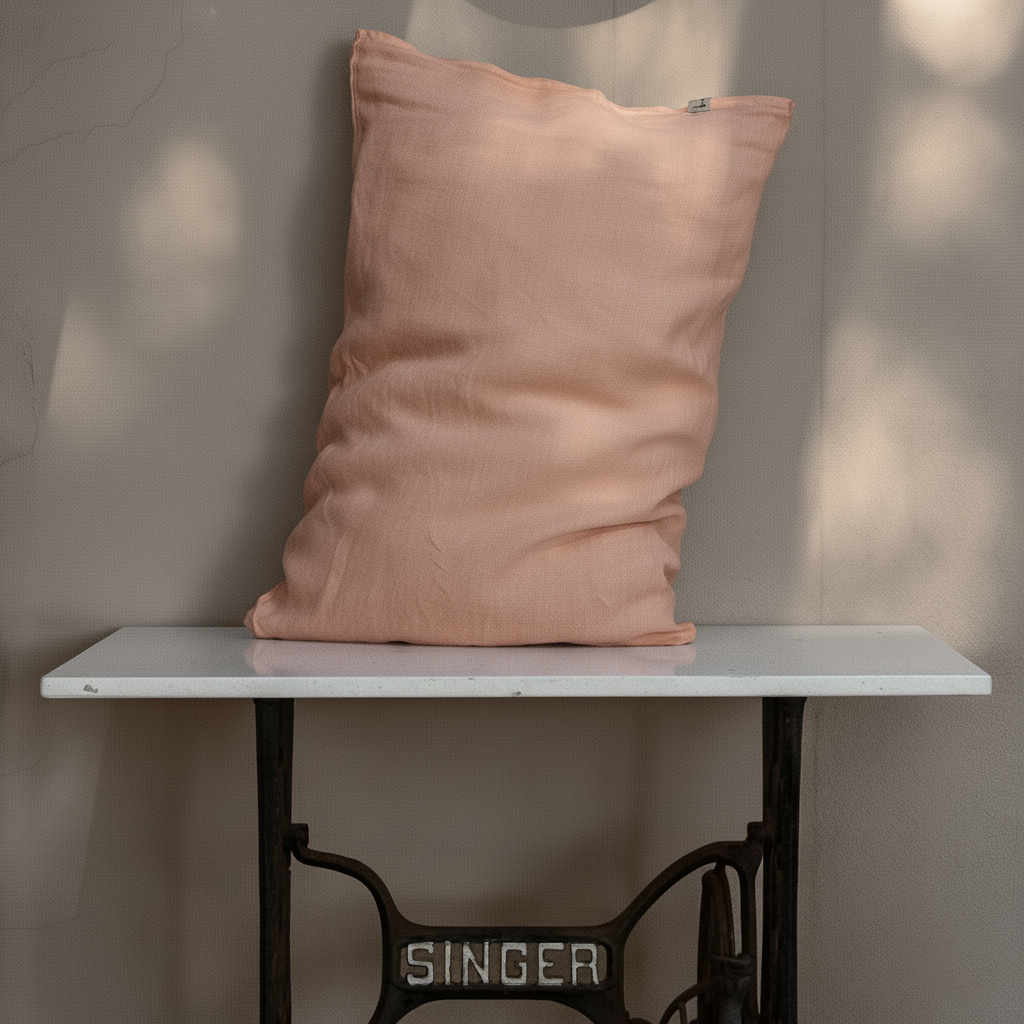 Funda de almohada lino MELOCOTÓN-190gr/m2