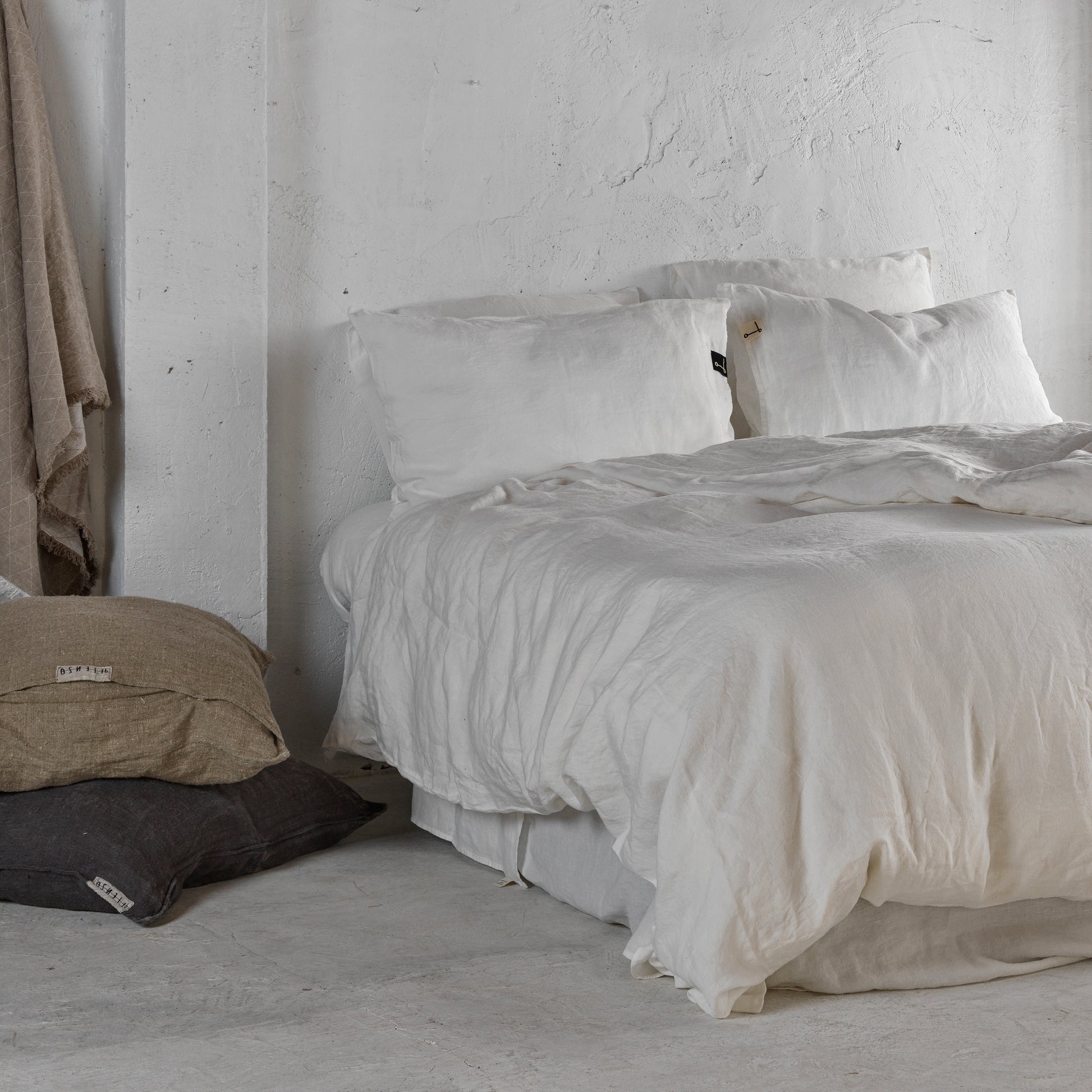 Juego completo lino BLANCO - dE.LENZO