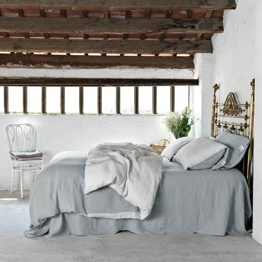Funda nórdica lino GRIS&BLANCA