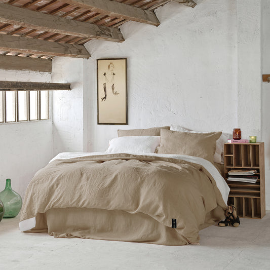 Juego completo lino reversible SAFARI & BLANCO-170gr/m2