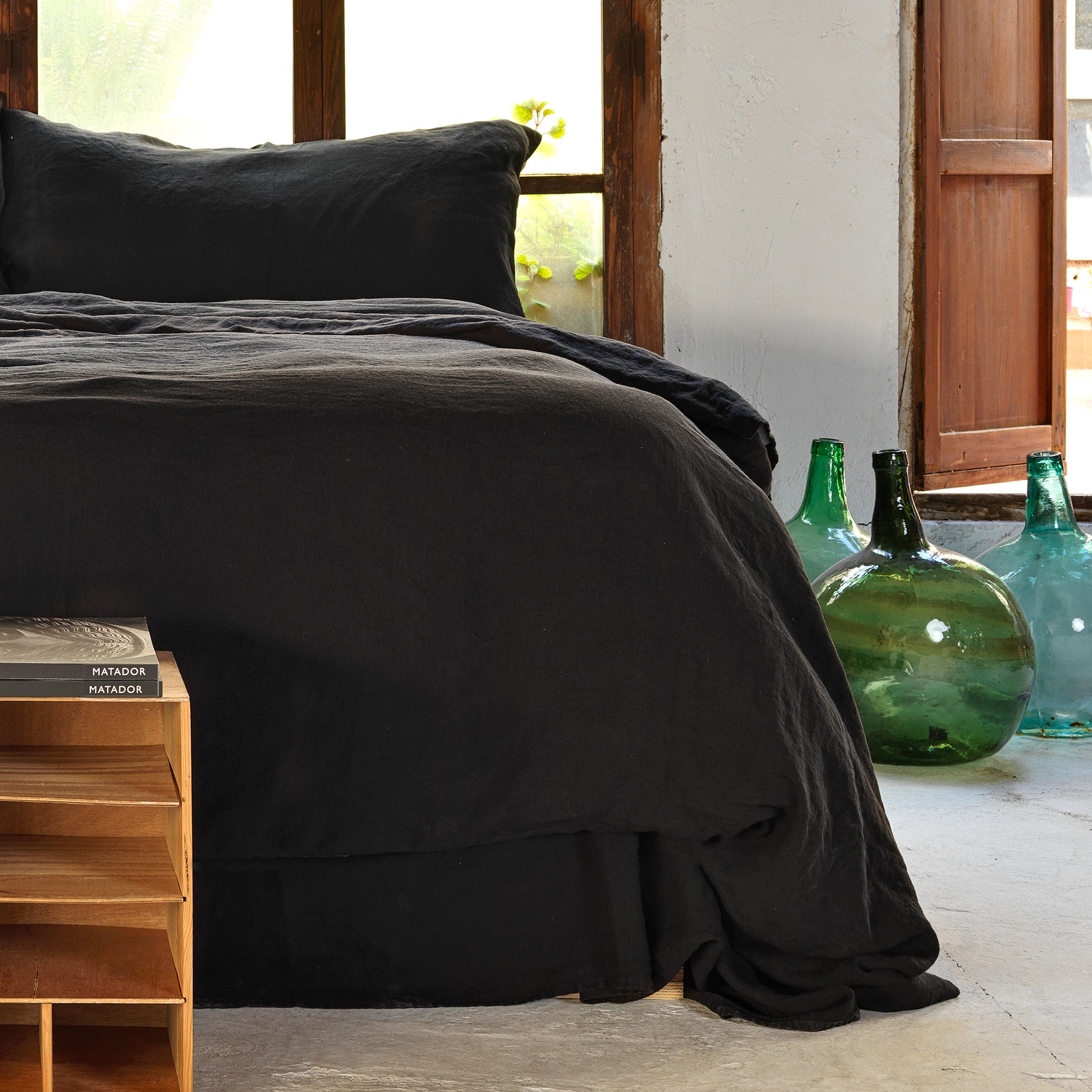 Juego completo de lino NEGRO - dE.LENZO