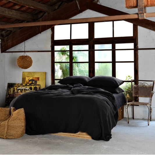 Juego completo lino NEGRO-170gr/m2