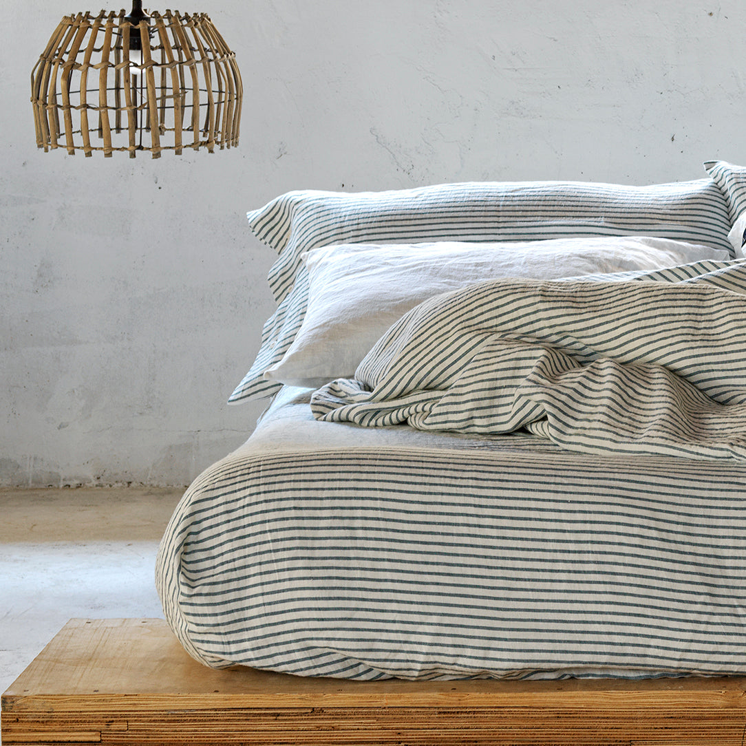 Juego completos lino MARINERO VERDE - dE.LENZO 