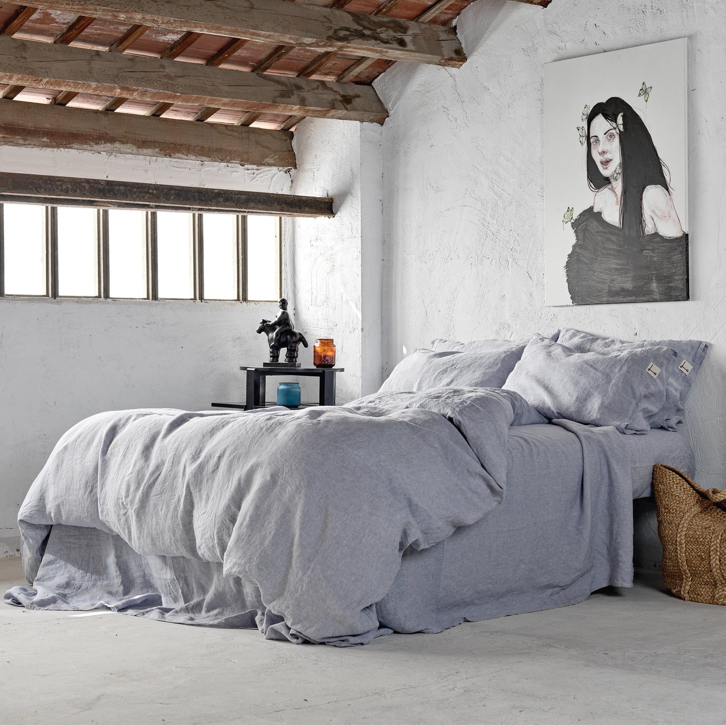 Juego completo lino SKY BLUE-170gr/m2