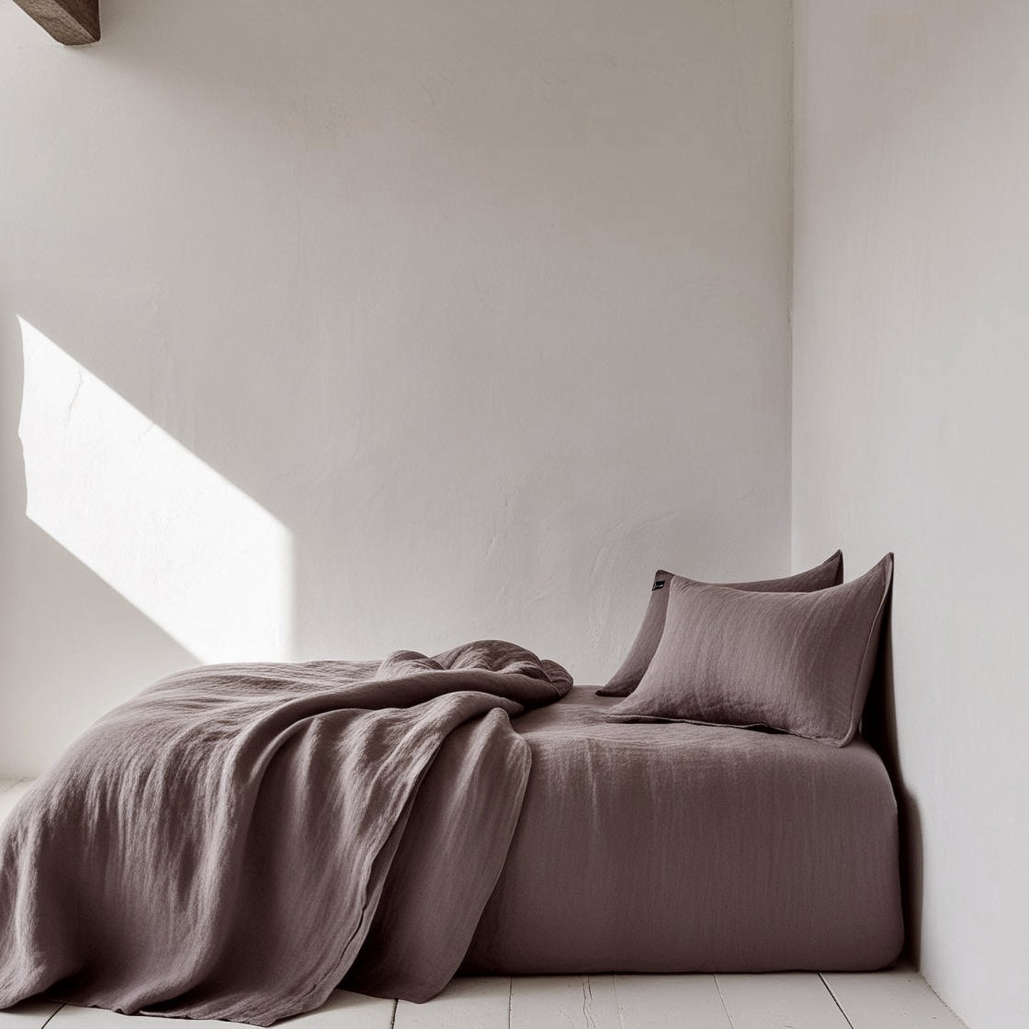 Juego completo lino BERENJENA-170gr/m2