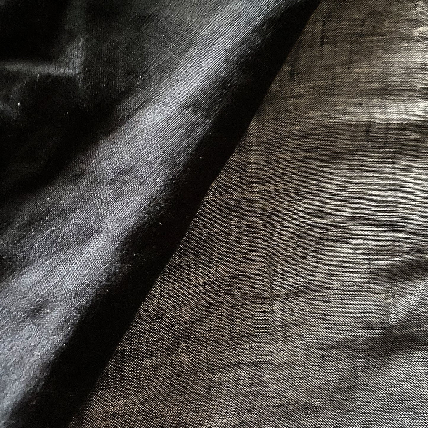 Juego completo lino NEGRO JASPEADO-180gr/m2