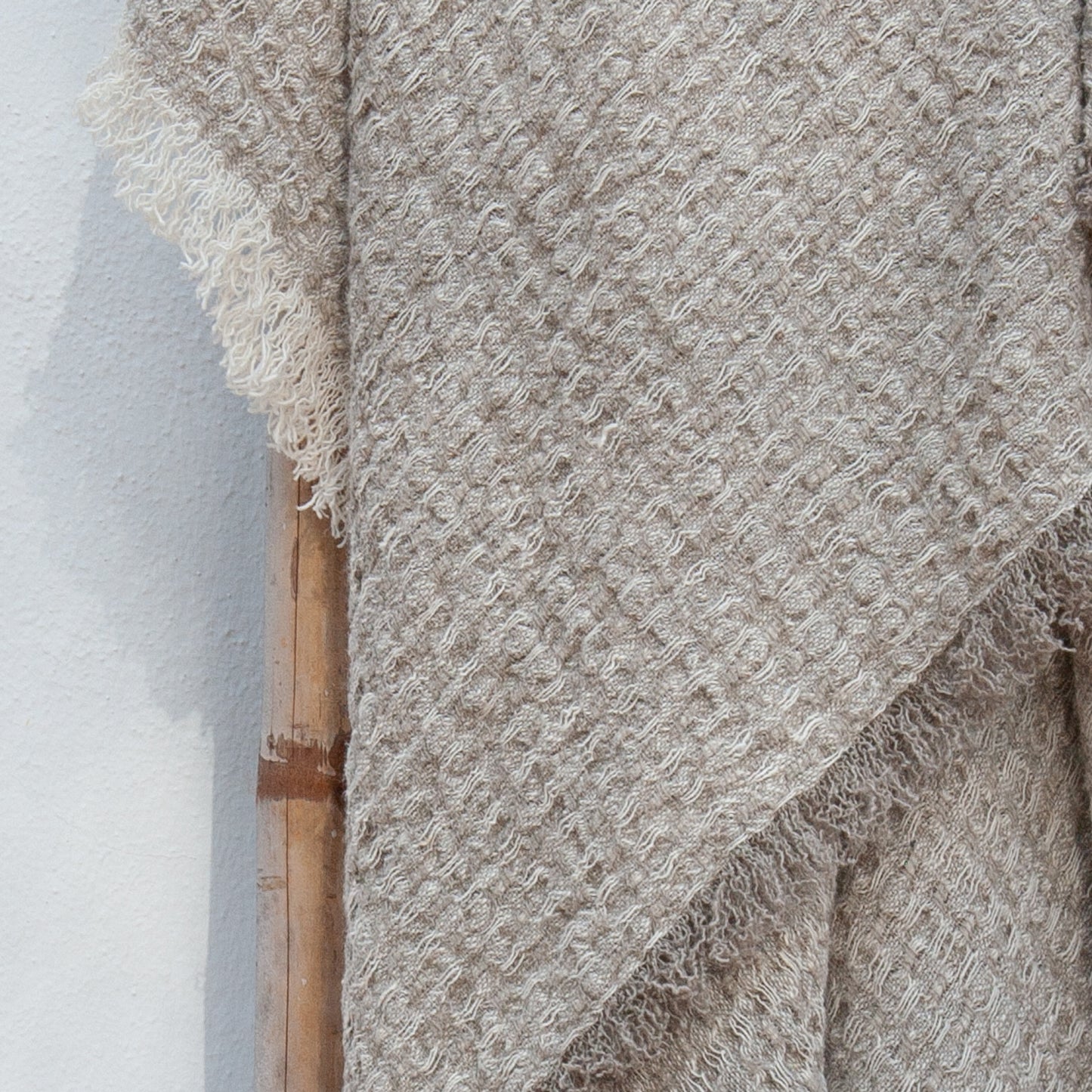 Manta/colcha de lino GOFRADA