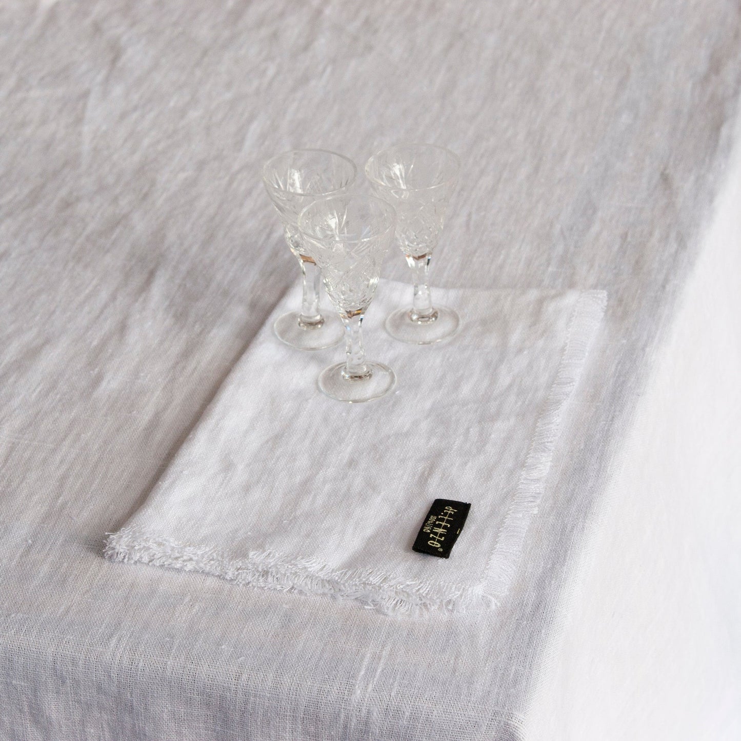 Servilleta Marrakech blanco de lino